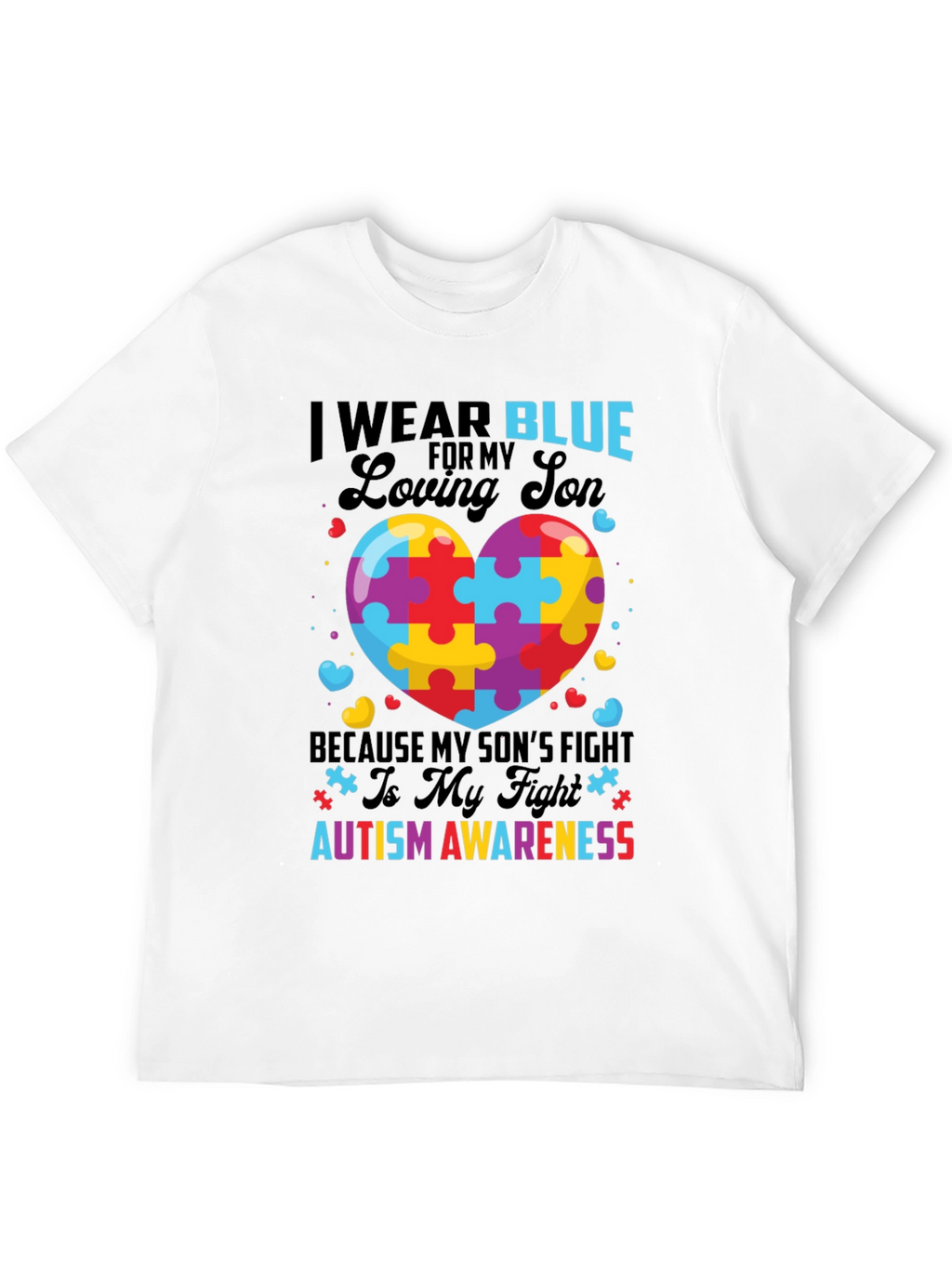 Autism Awareness Loving Son Graphic Tee