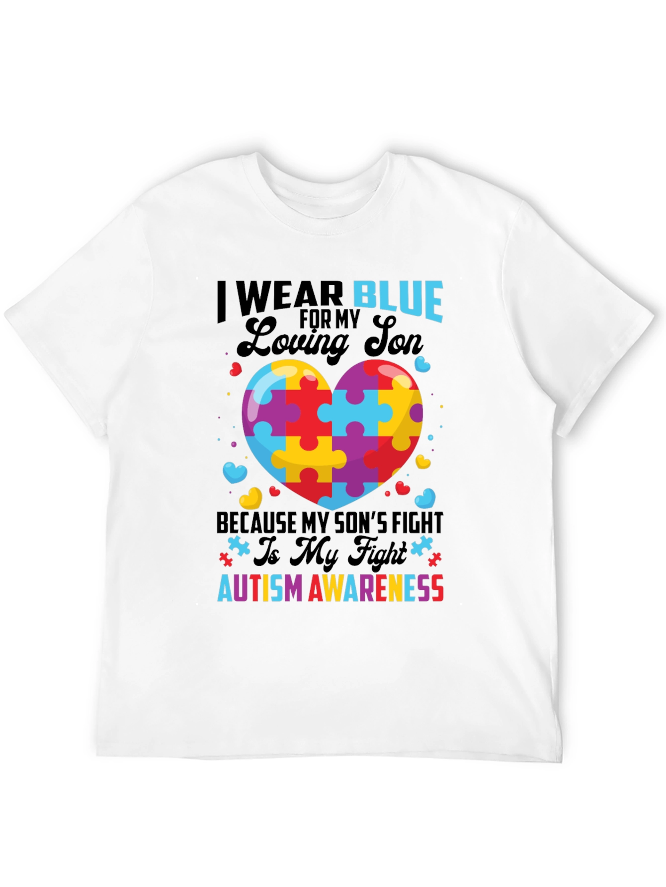 Autism Awareness Loving Son Graphic Tee