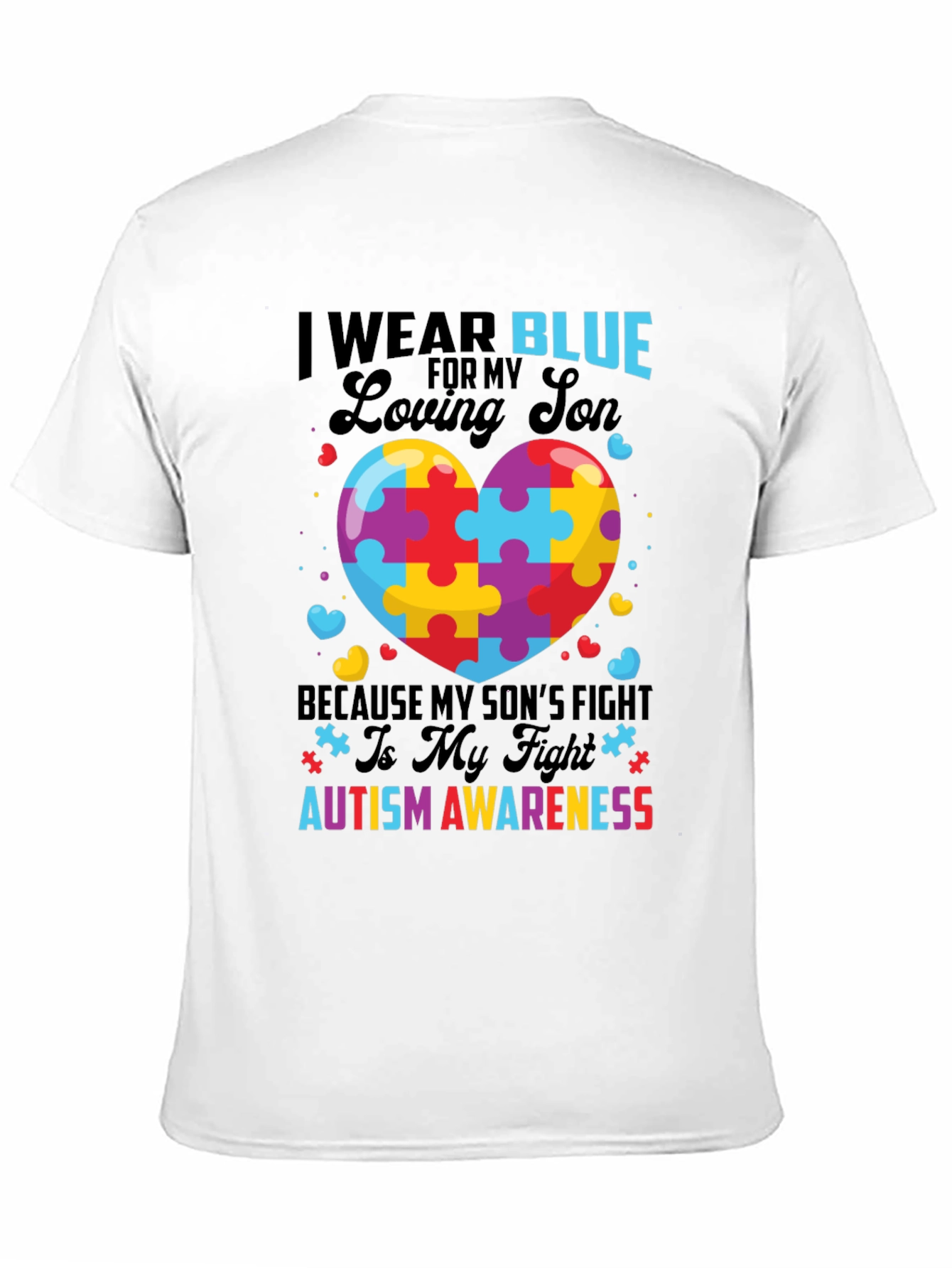 Autism Awareness Loving Son Graphic Tee
