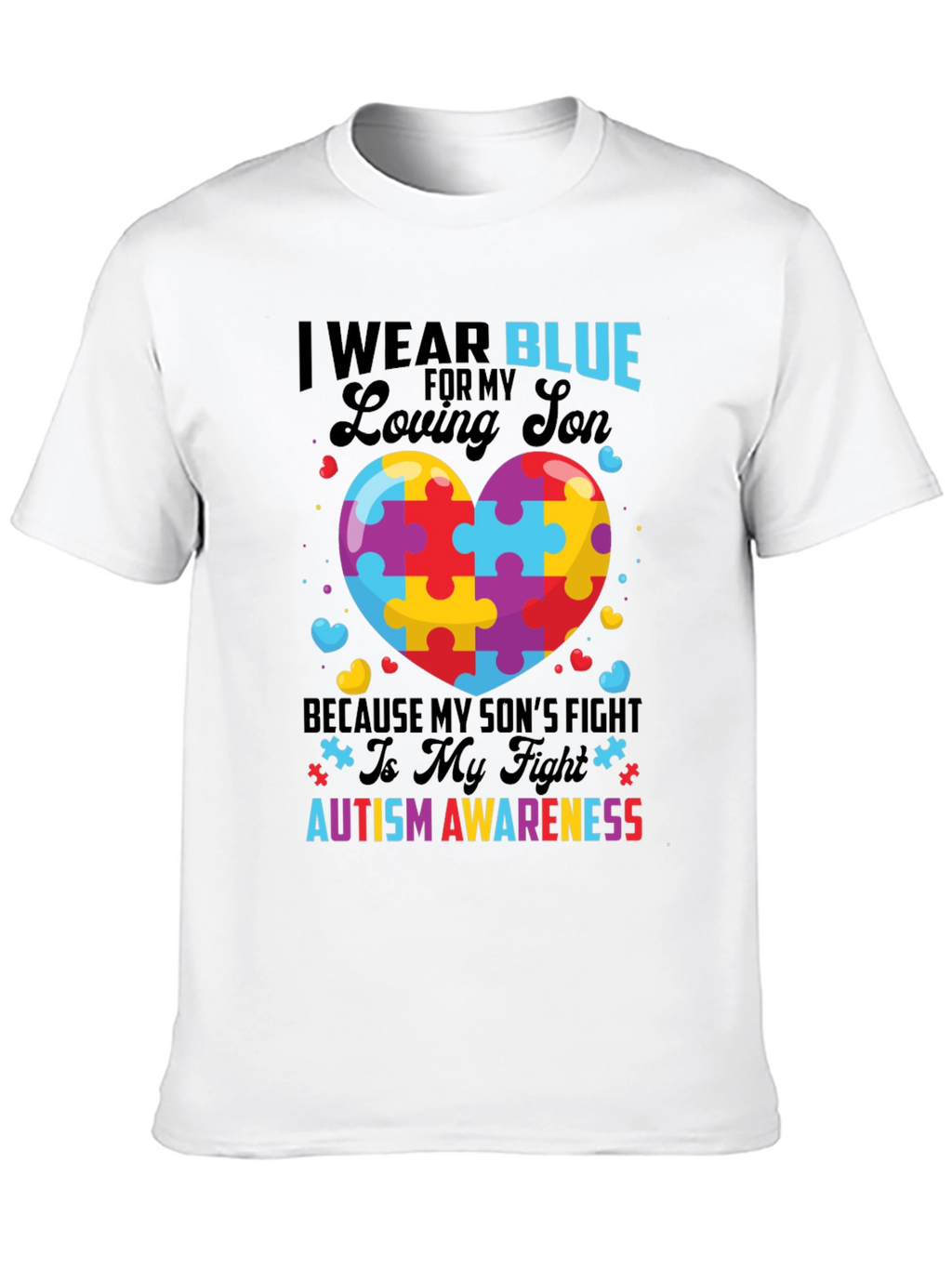 Autism Awareness Loving Son Graphic Tee