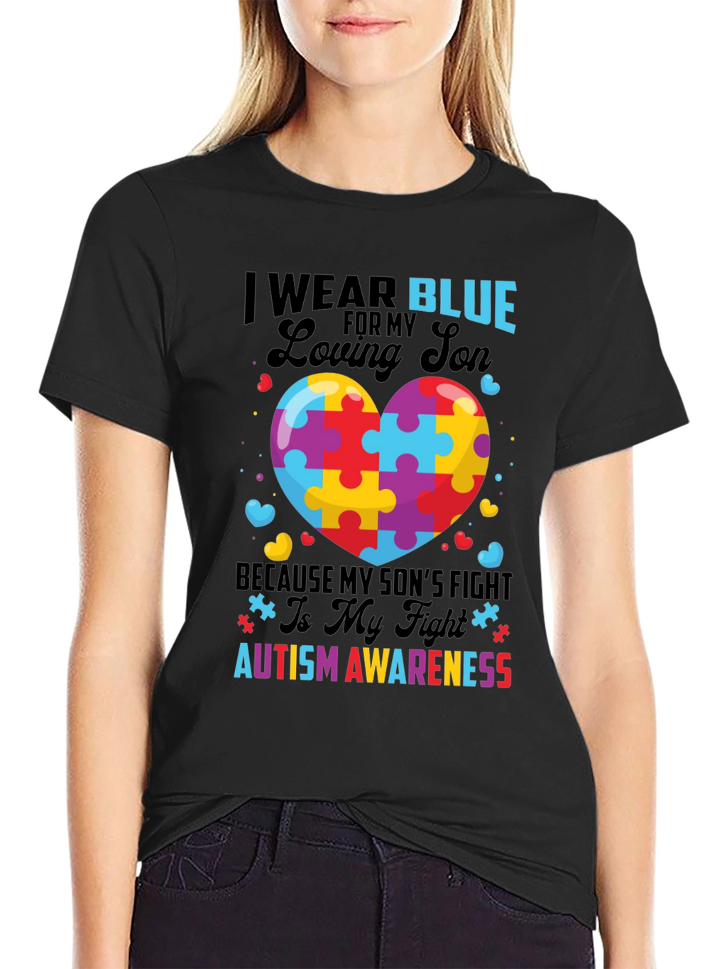 Autism Awareness Loving Son Graphic Tee
