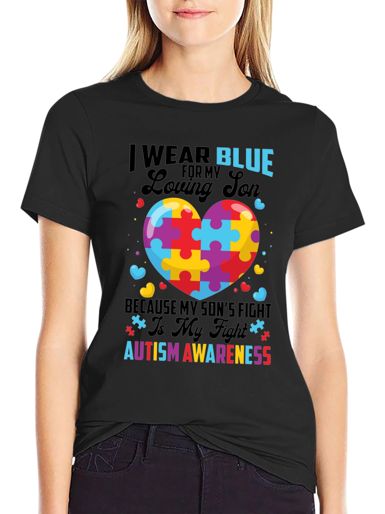 Autism Awareness Loving Son Graphic Tee