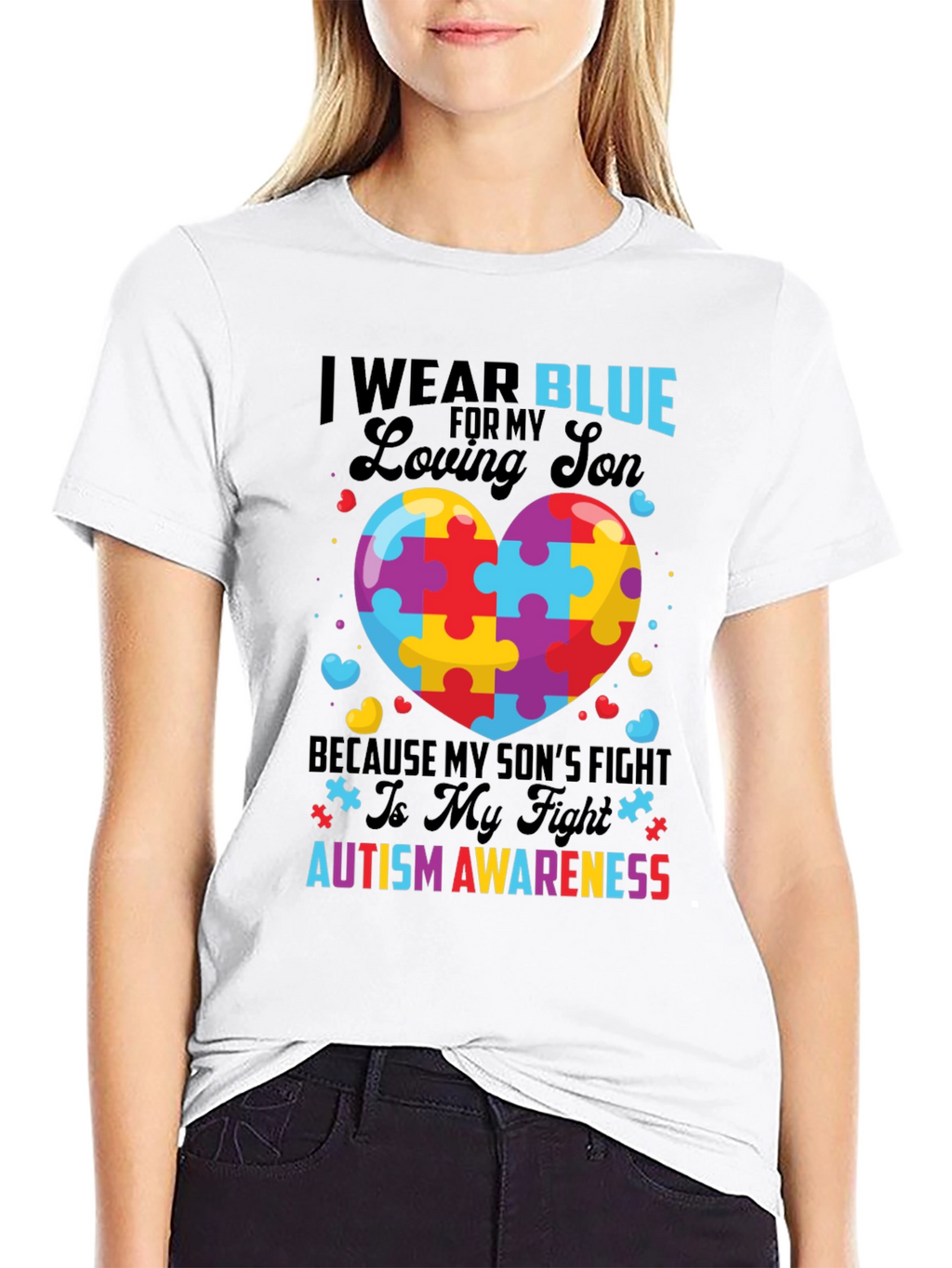 Autism Awareness Loving Son Graphic Tee