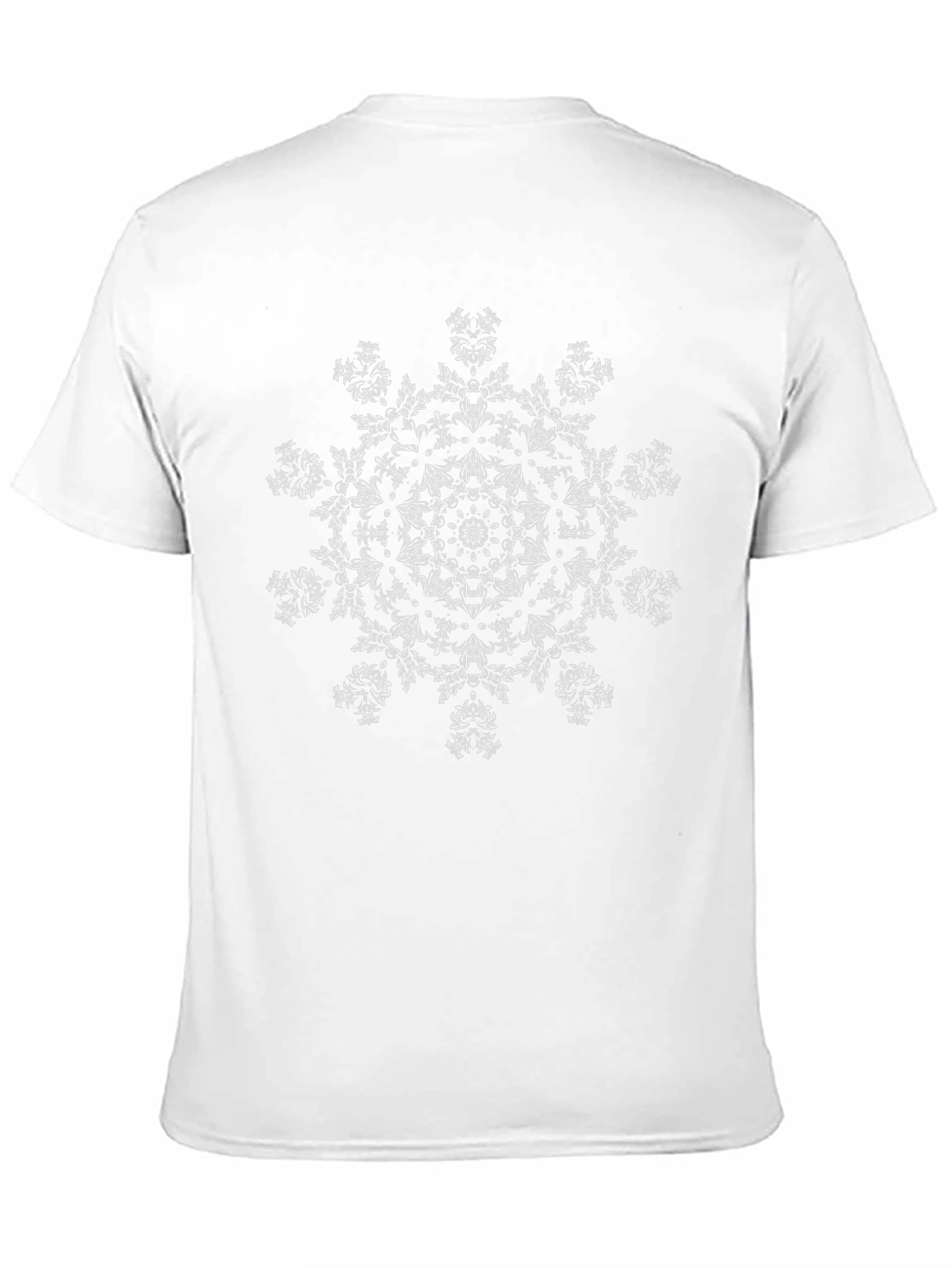 Abstract Mandala Graphic Black T-Shirt