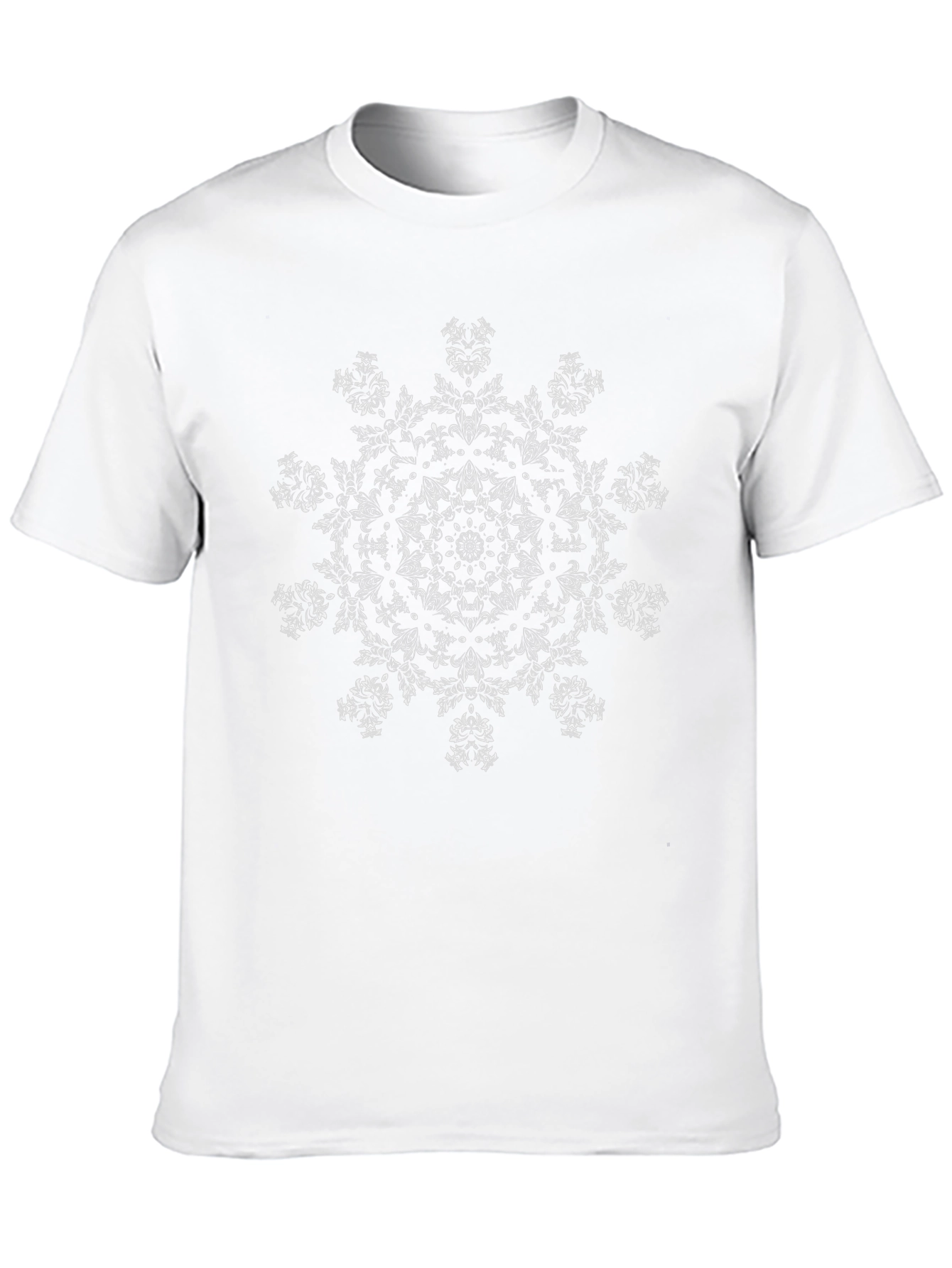 Abstract Mandala Graphic Black T-Shirt