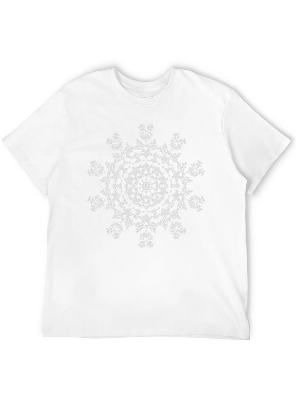 Abstract Mandala Graphic Black T-Shirt