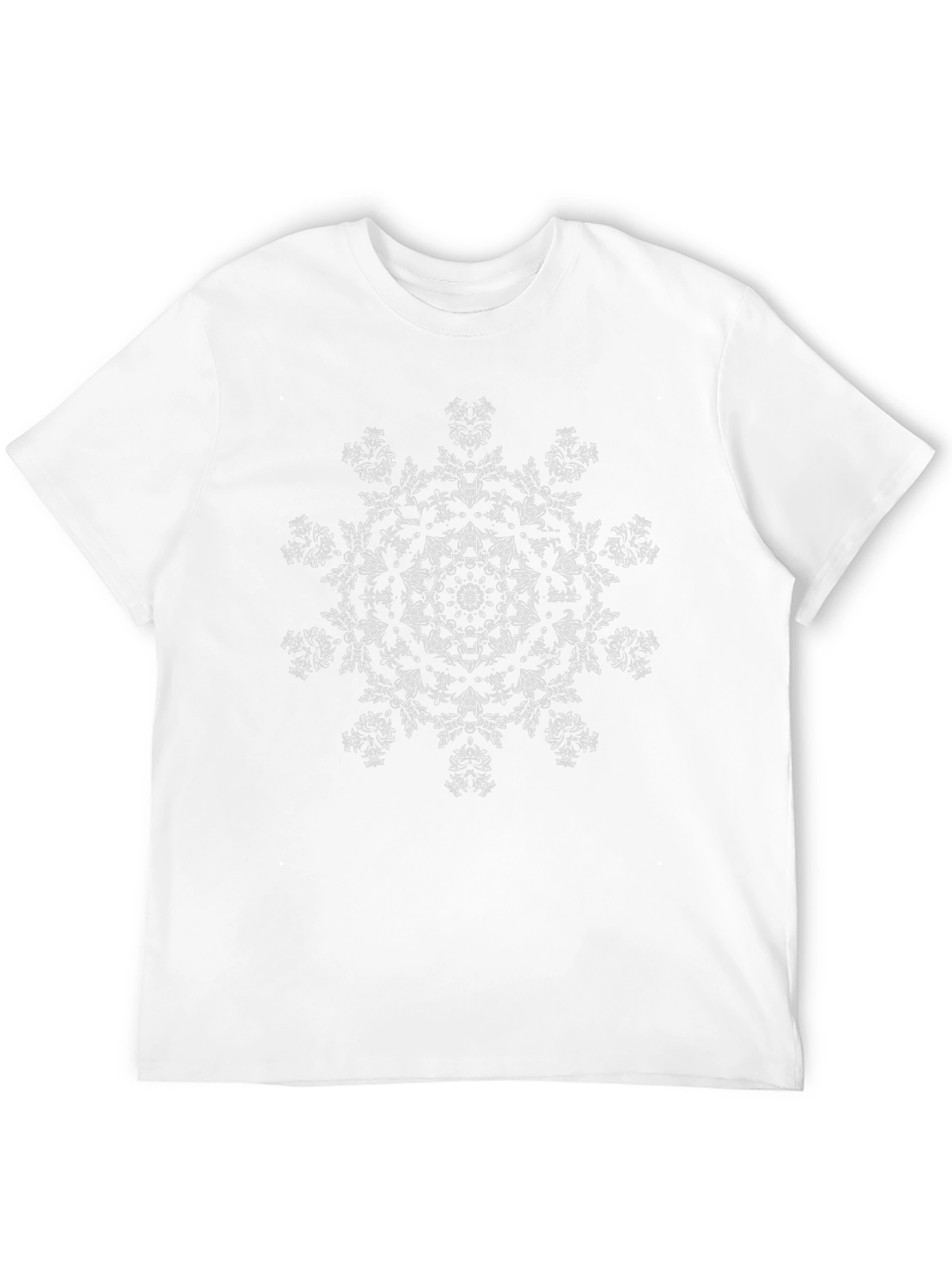 Abstract Mandala Graphic Black T-Shirt