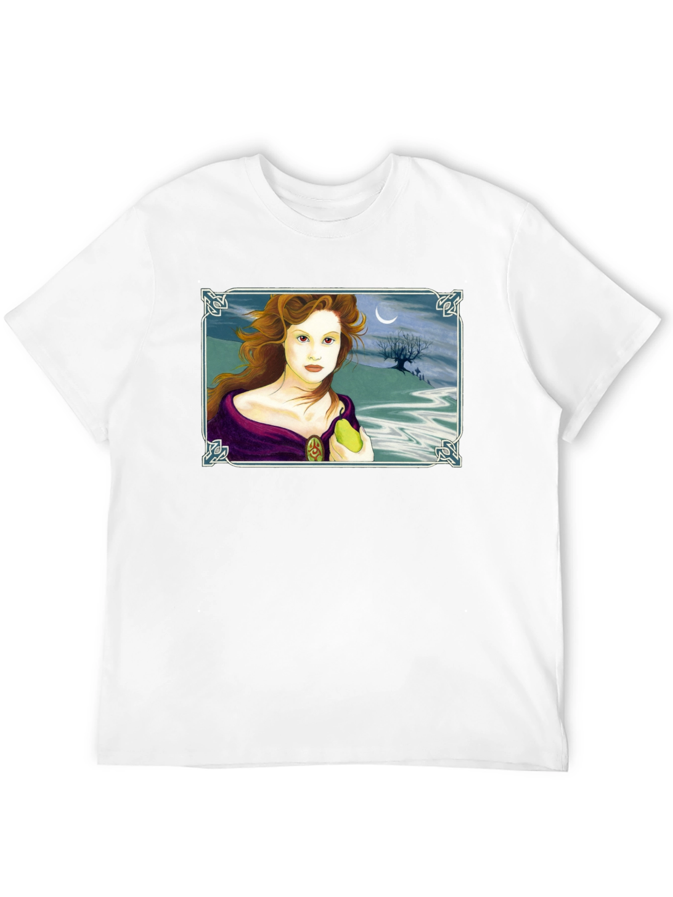Woman with Pear Graphic T-Shirt