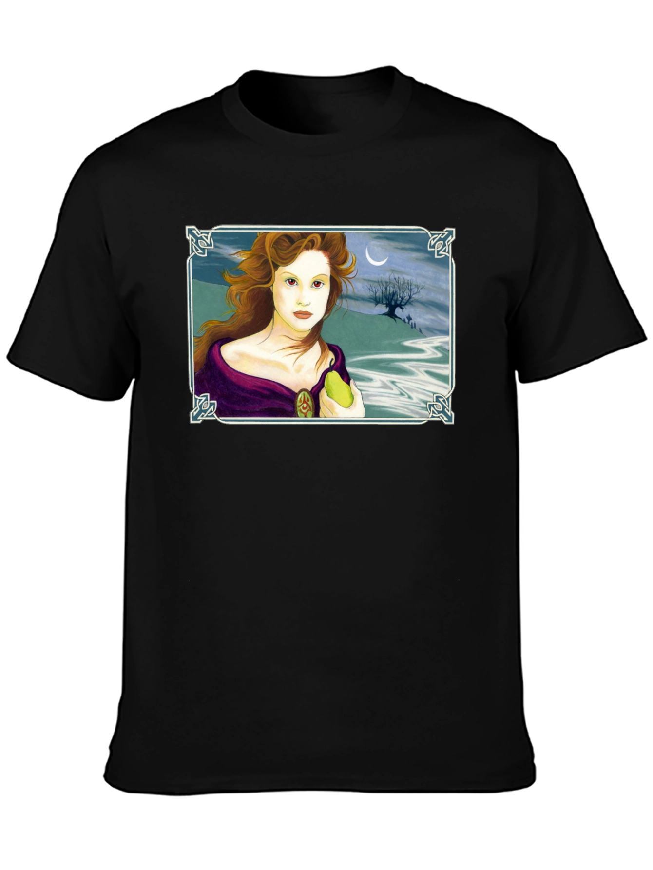 Woman with Pear Graphic T-Shirt