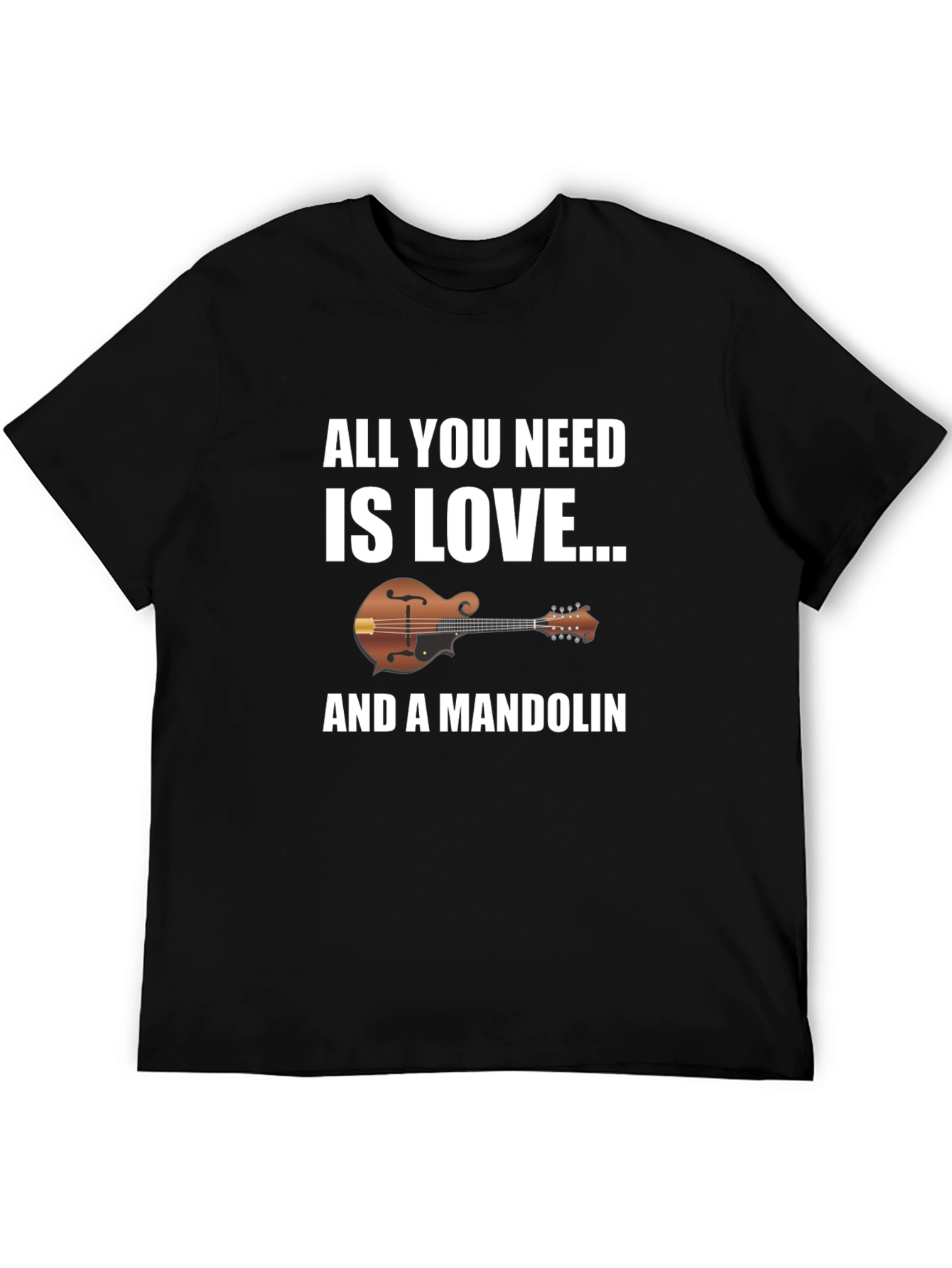 All You Need Is Love & A Mandolin Graphic T-Shirt