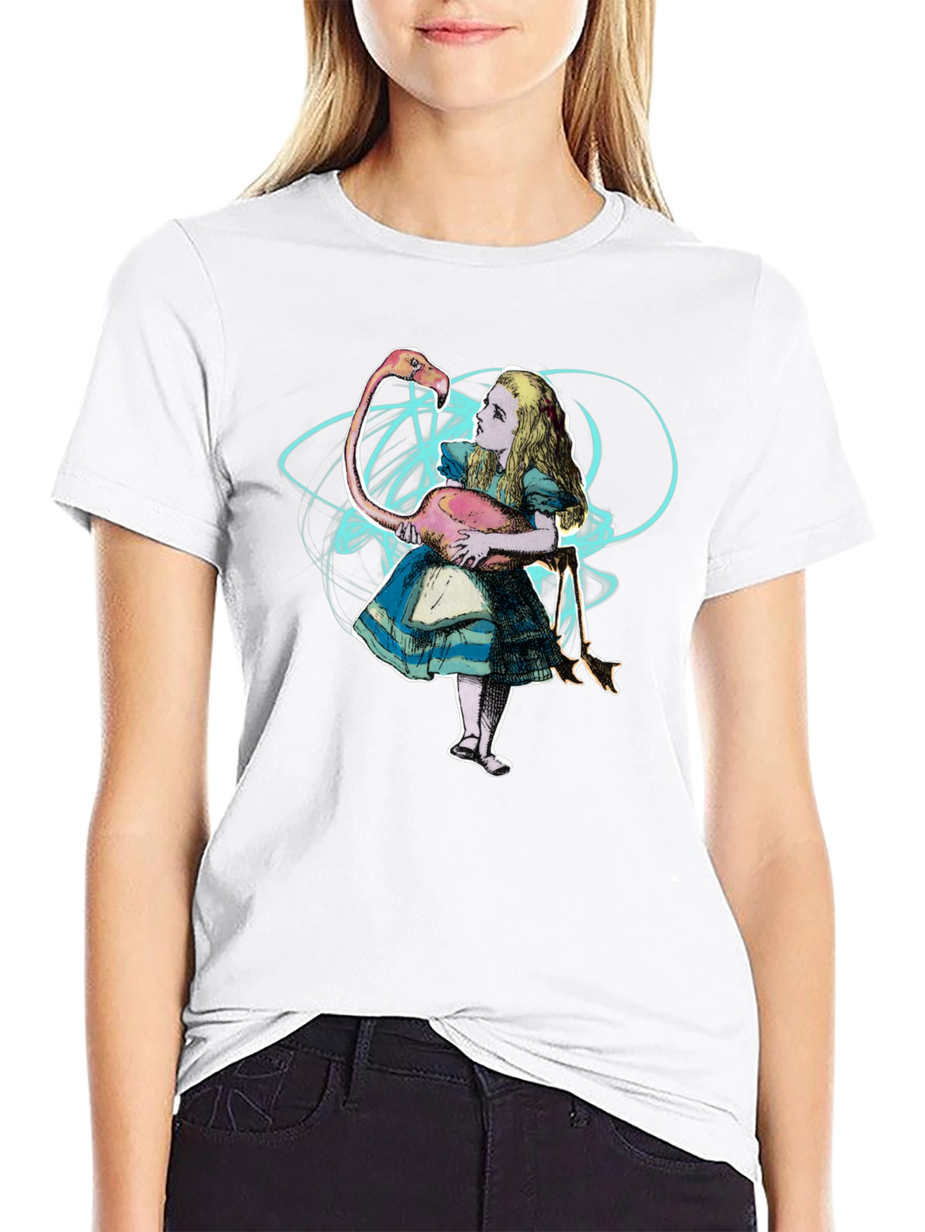 Alice in Wonderland Flamingo T-Shirt