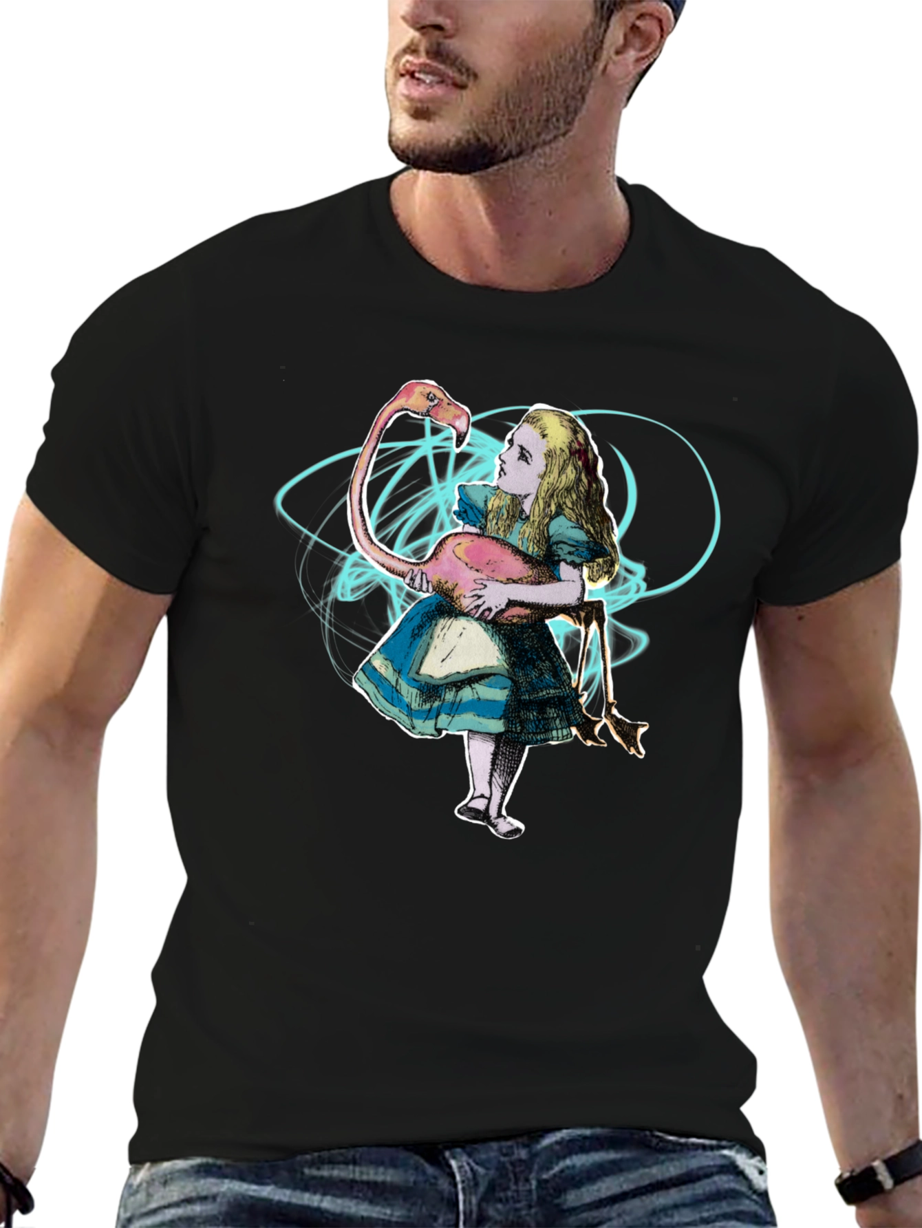 Alice in Wonderland Flamingo T-Shirt