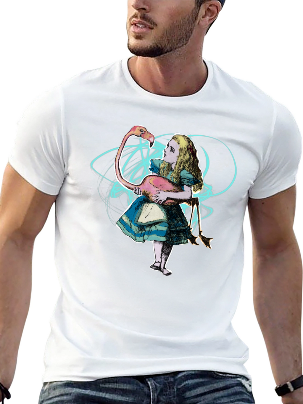 Alice in Wonderland Flamingo T-Shirt