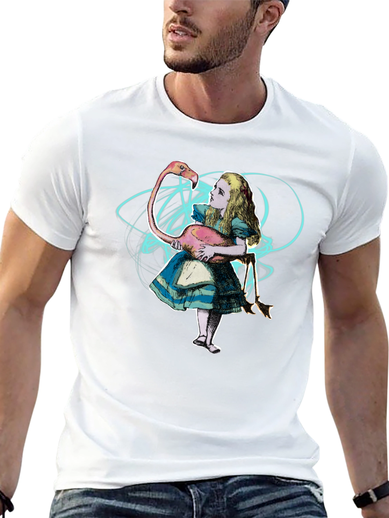 Alice in Wonderland Flamingo T-Shirt
