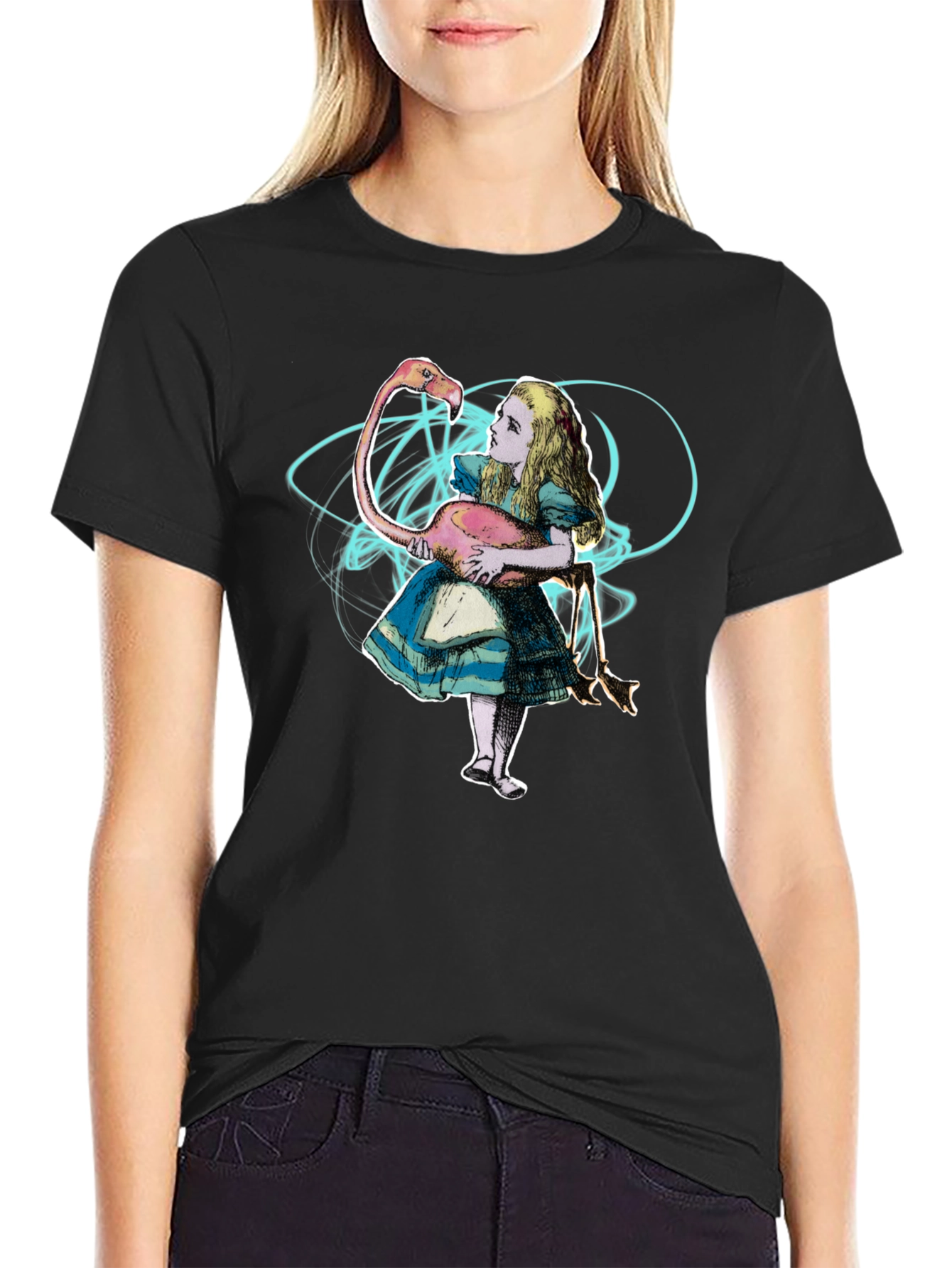 Alice in Wonderland Flamingo T-Shirt