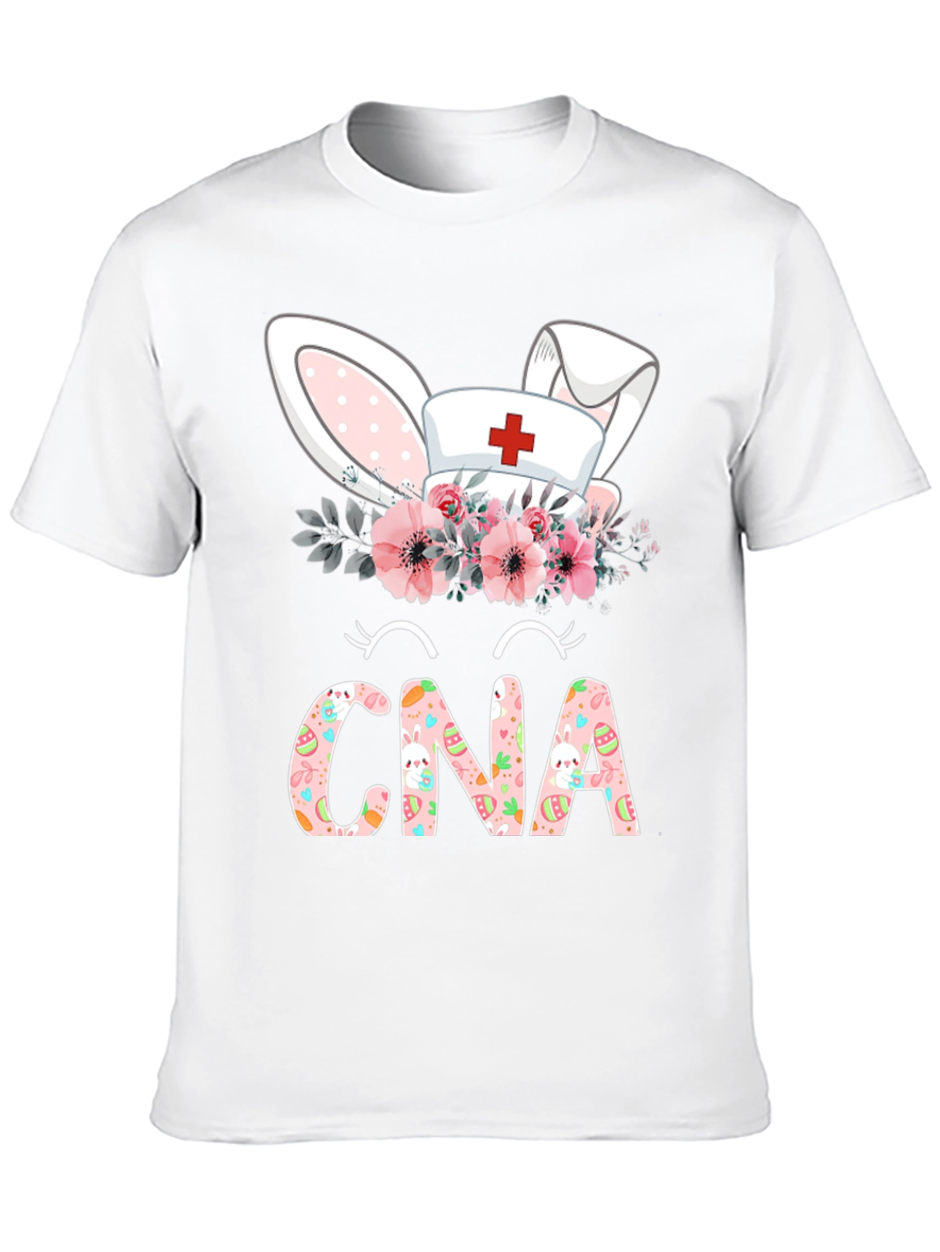 CNA Easter Bunny Floral T-Shirt