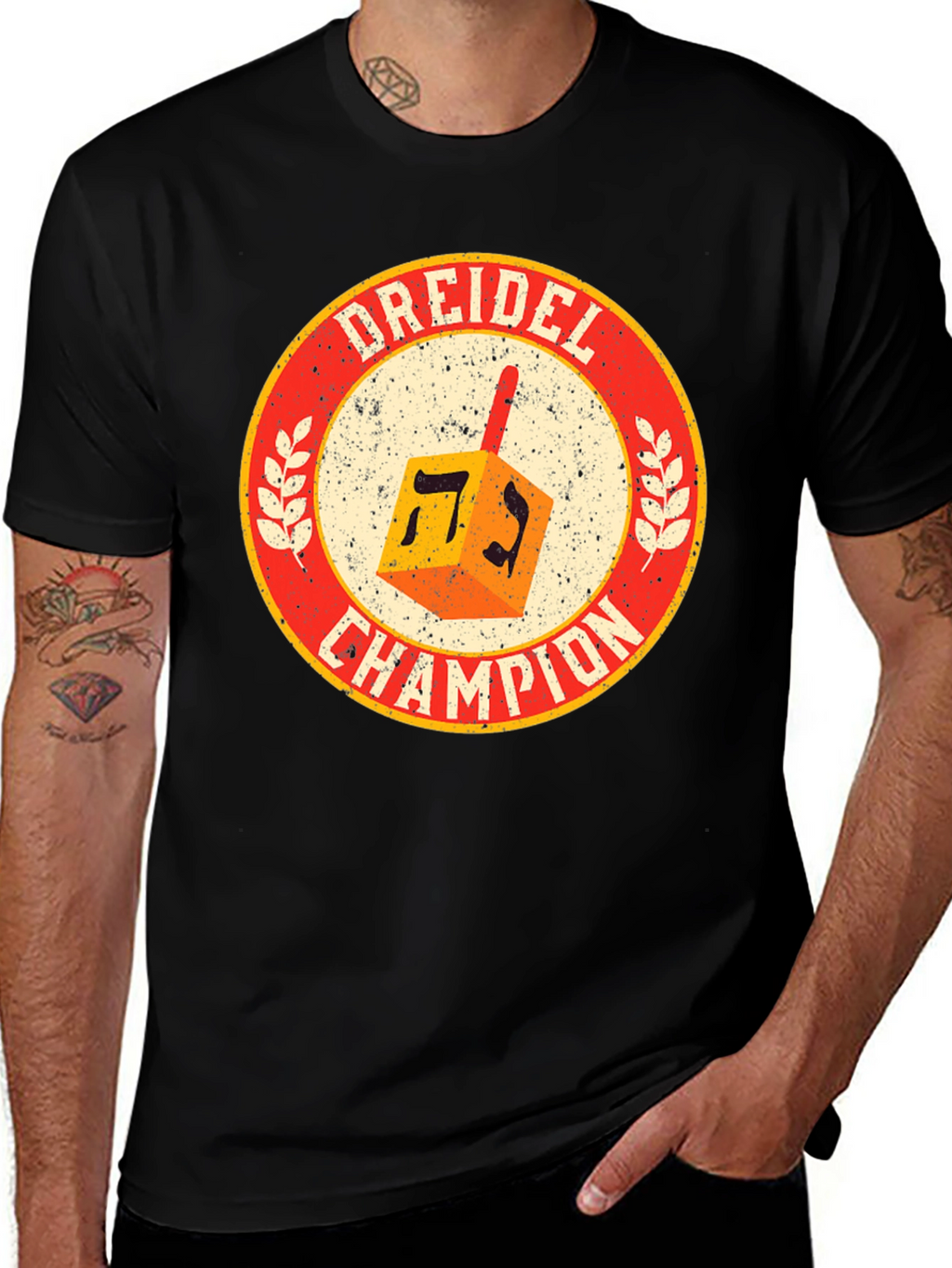 Dreidel Champion T-Shirt - Hanukkah Pride