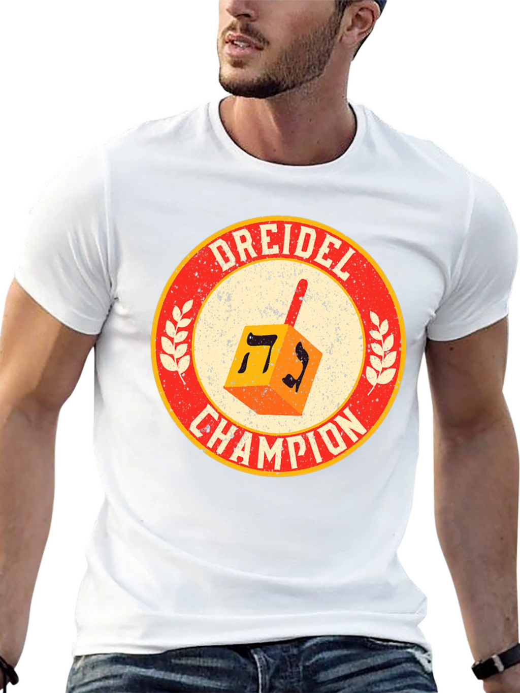 Dreidel Champion T-Shirt - Hanukkah Pride