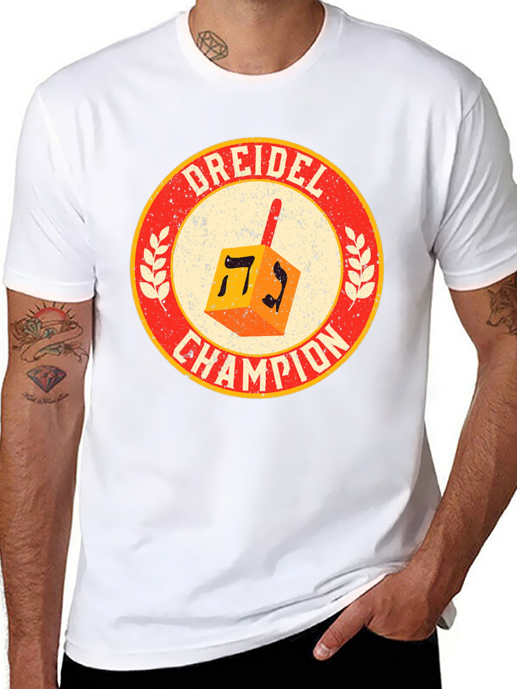 Dreidel Champion T-Shirt - Hanukkah Pride