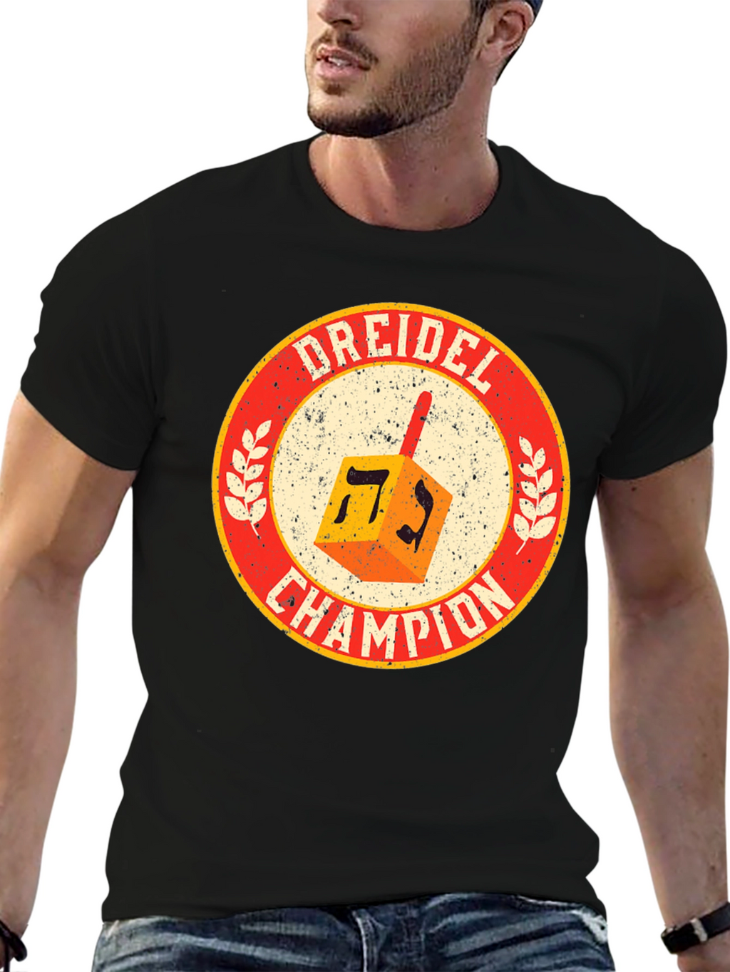 Dreidel Champion T-Shirt - Hanukkah Pride