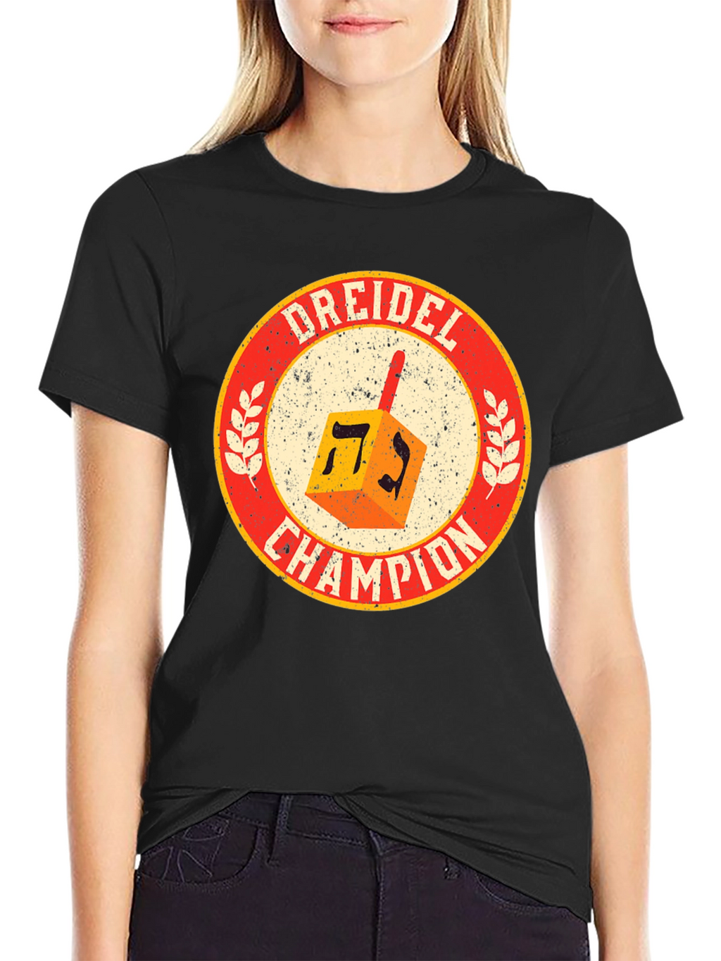 Dreidel Champion T-Shirt - Hanukkah Pride