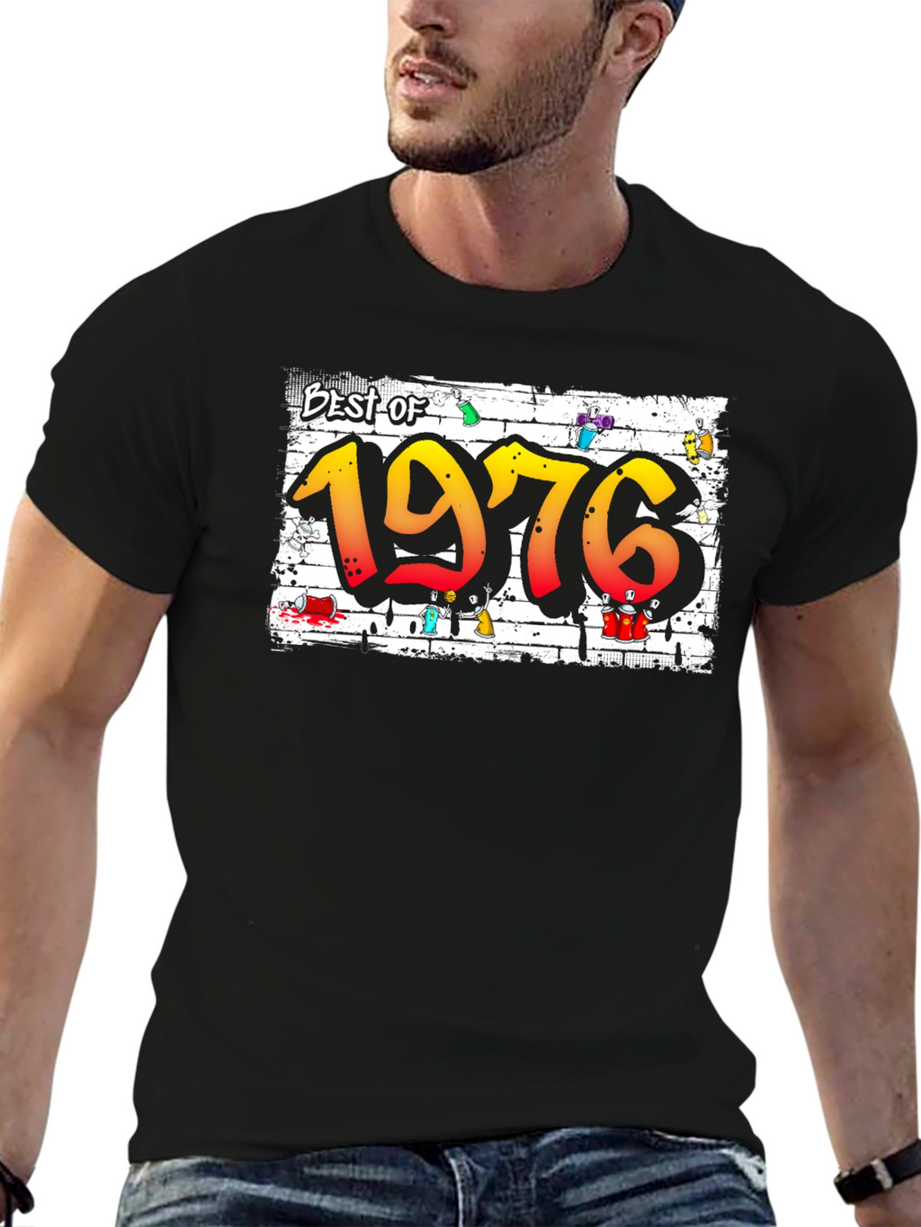 Best of 1976 T-Shirt Graffiti Style Tee