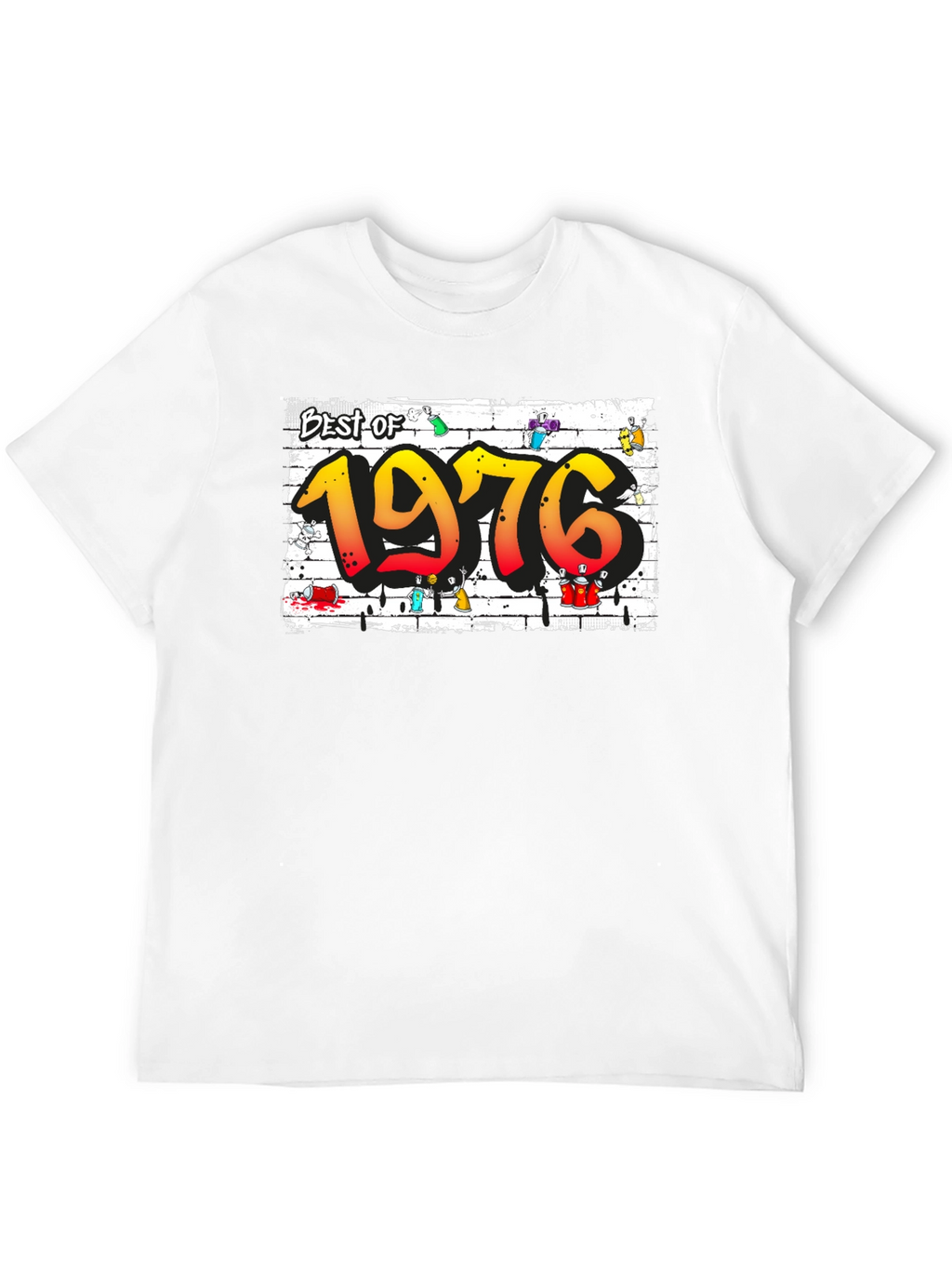 Best of 1976 T-Shirt Graffiti Style Tee