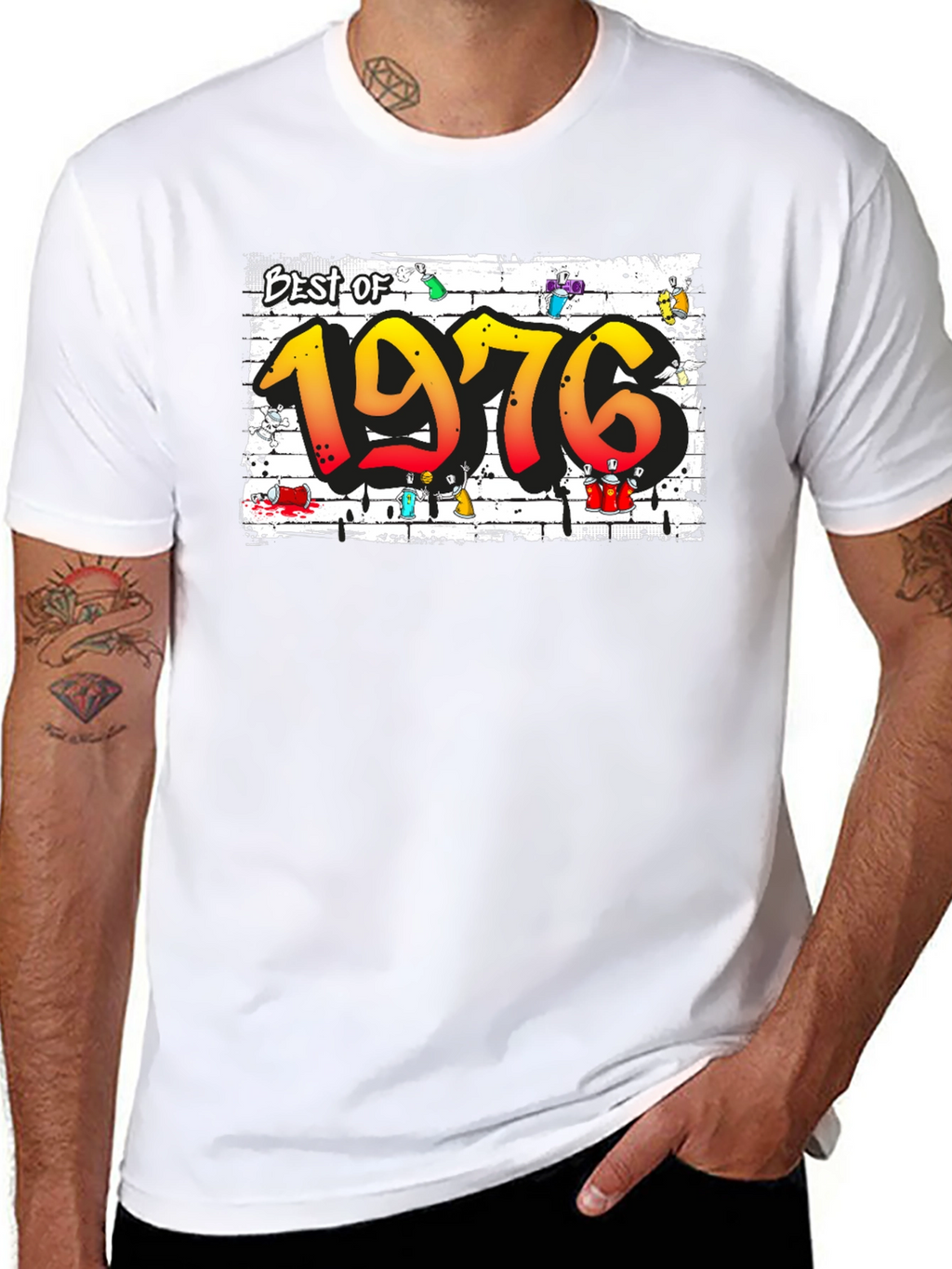 Best of 1976 T-Shirt Graffiti Style Tee