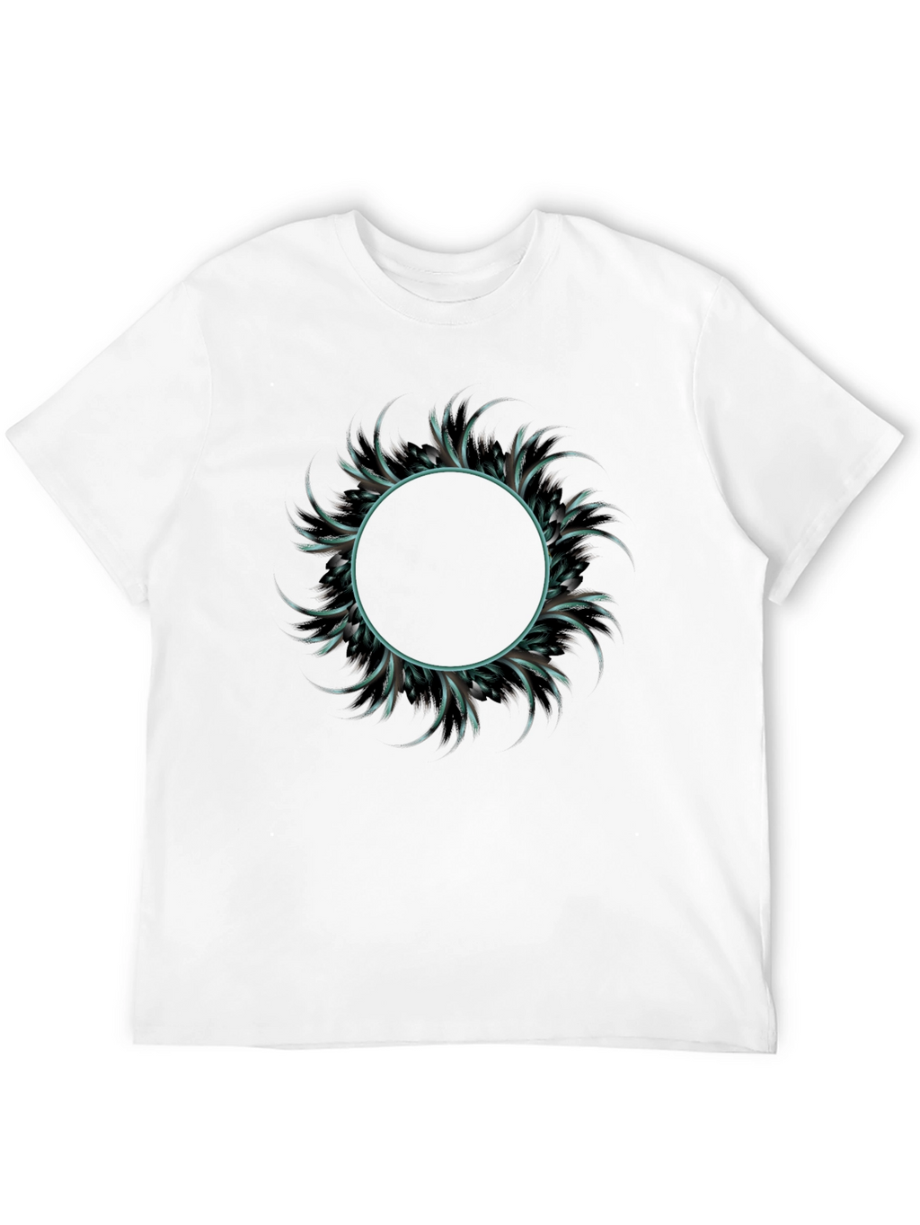 Abstract Circle Graphic Tee - Mens Fashion