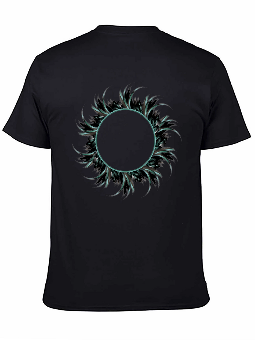Abstract Circle Graphic Tee - Mens Fashion