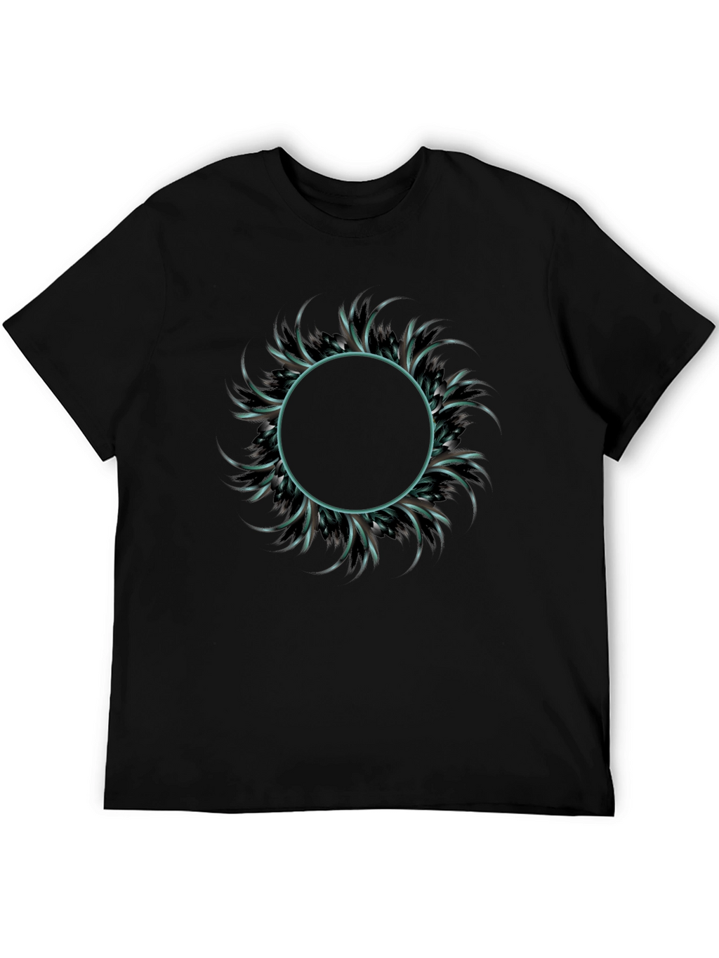 Abstract Circle Graphic Tee - Mens Fashion