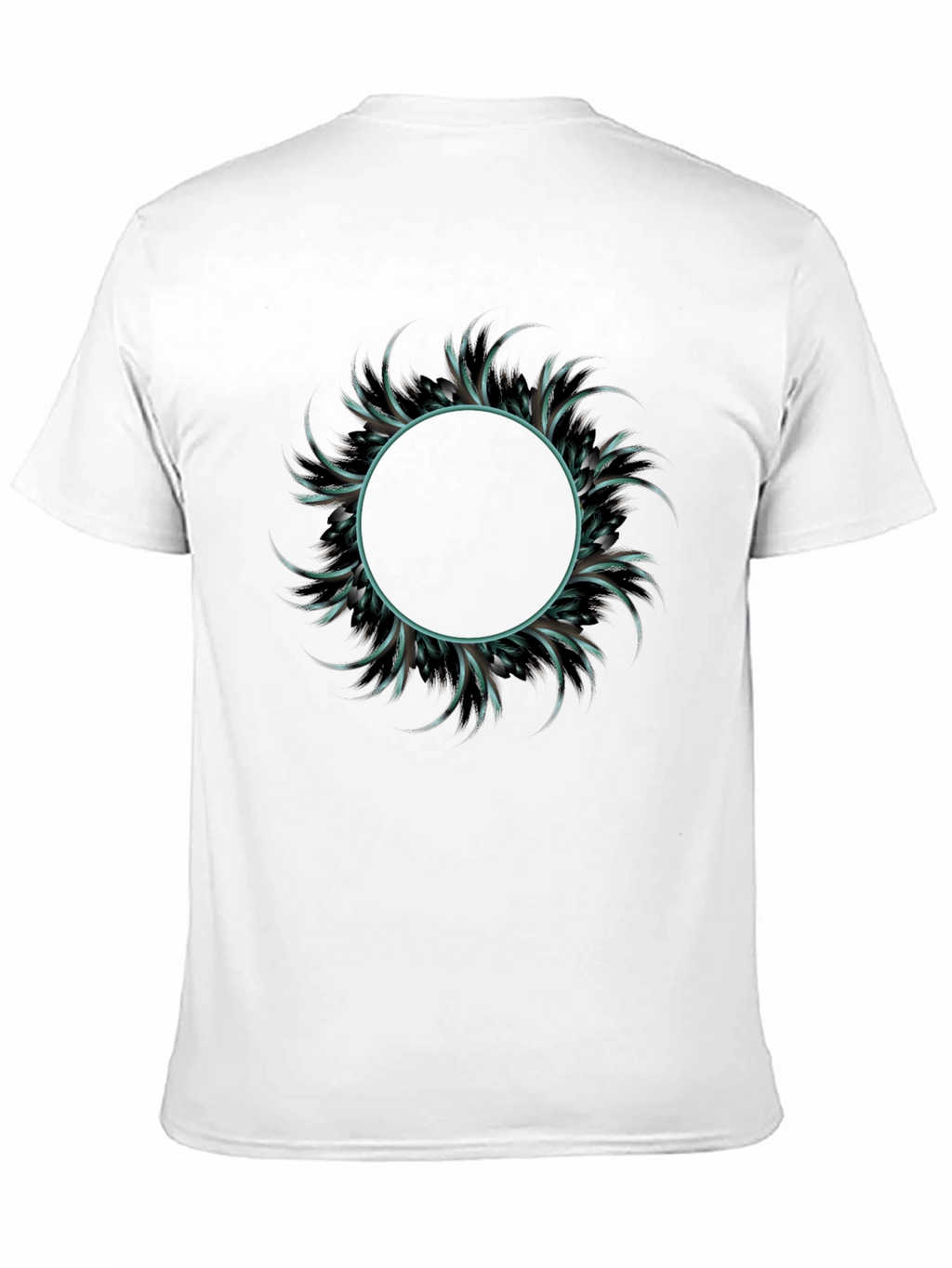 Abstract Circle Graphic Tee - Mens Fashion