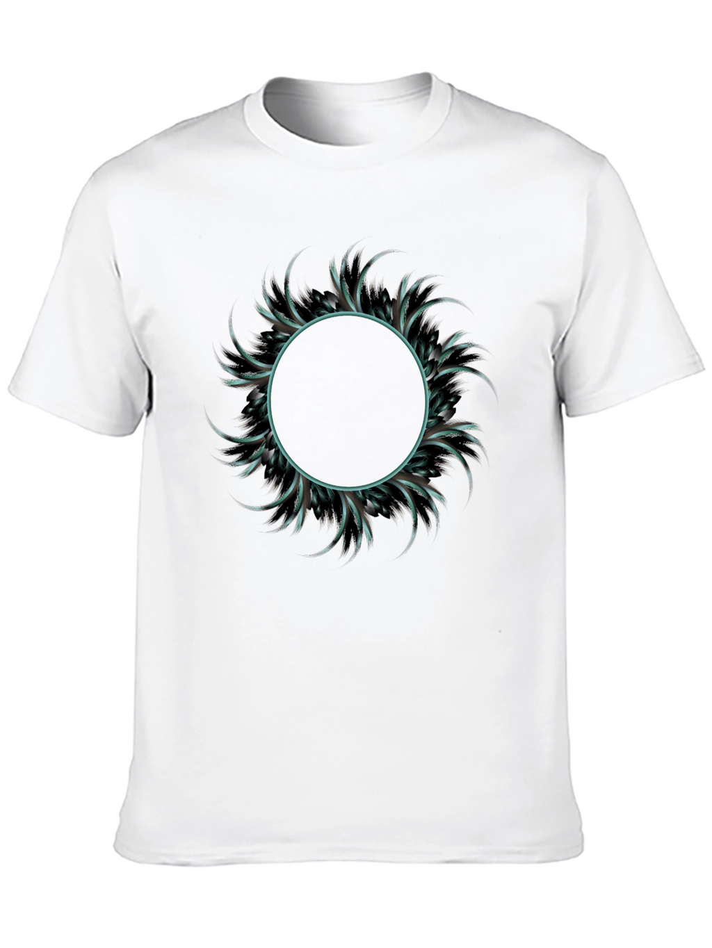 Abstract Circle Graphic Tee - Mens Fashion