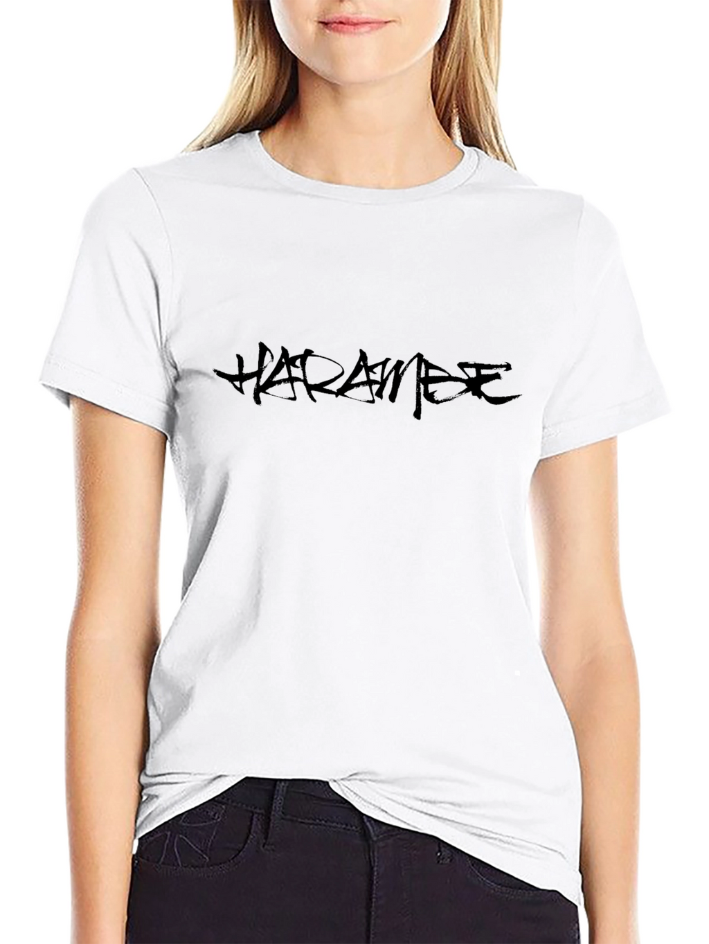 Harambe Black Graphic T-Shirt