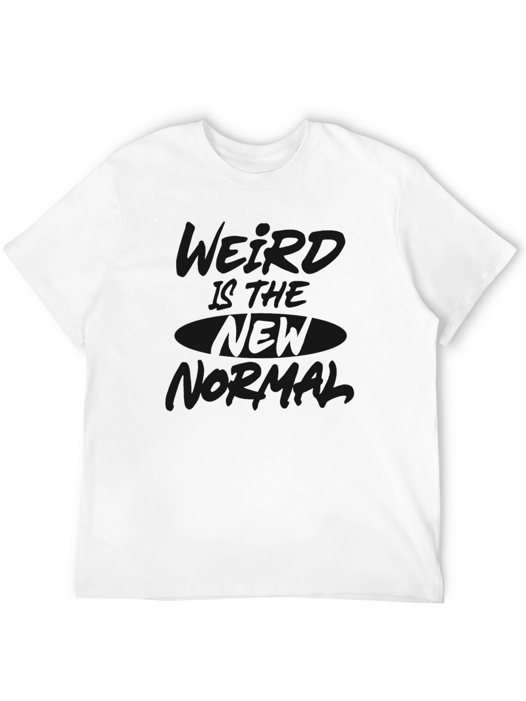Casual Black Graphic Tee