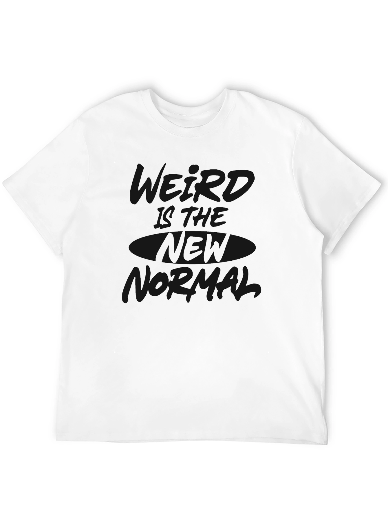 Casual Black Graphic Tee