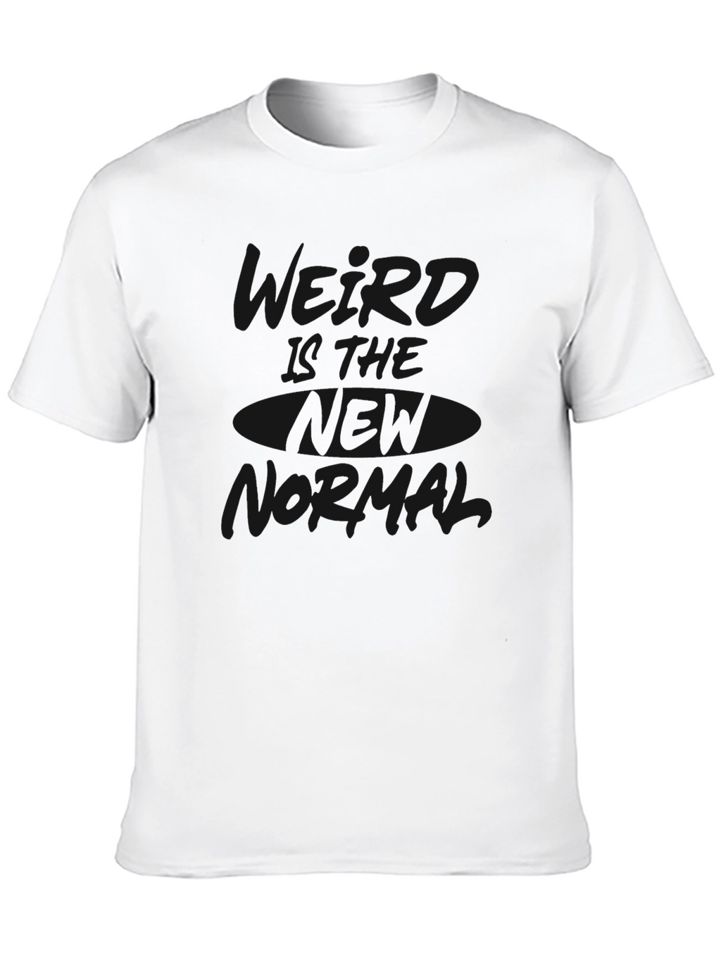 Casual Black Graphic Tee