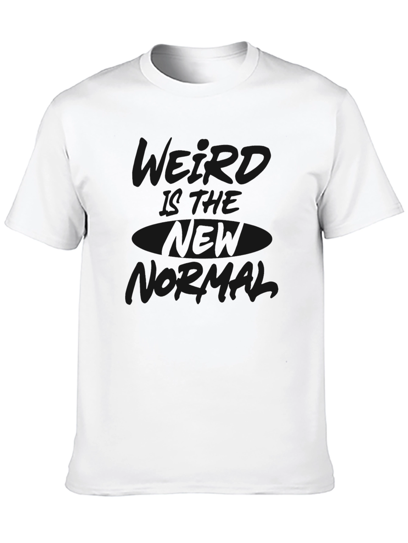 Casual Black Graphic Tee