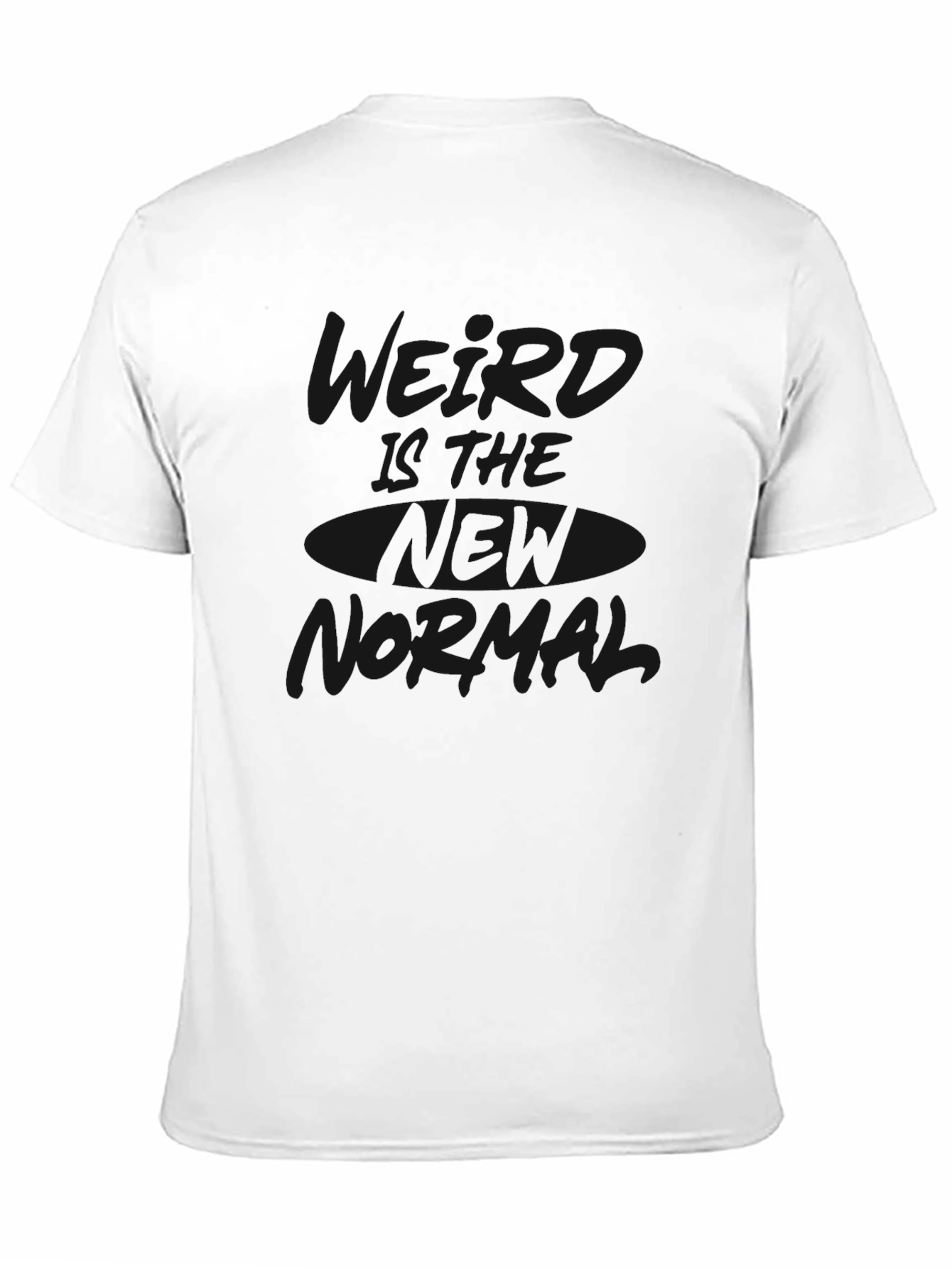Casual Black Graphic Tee
