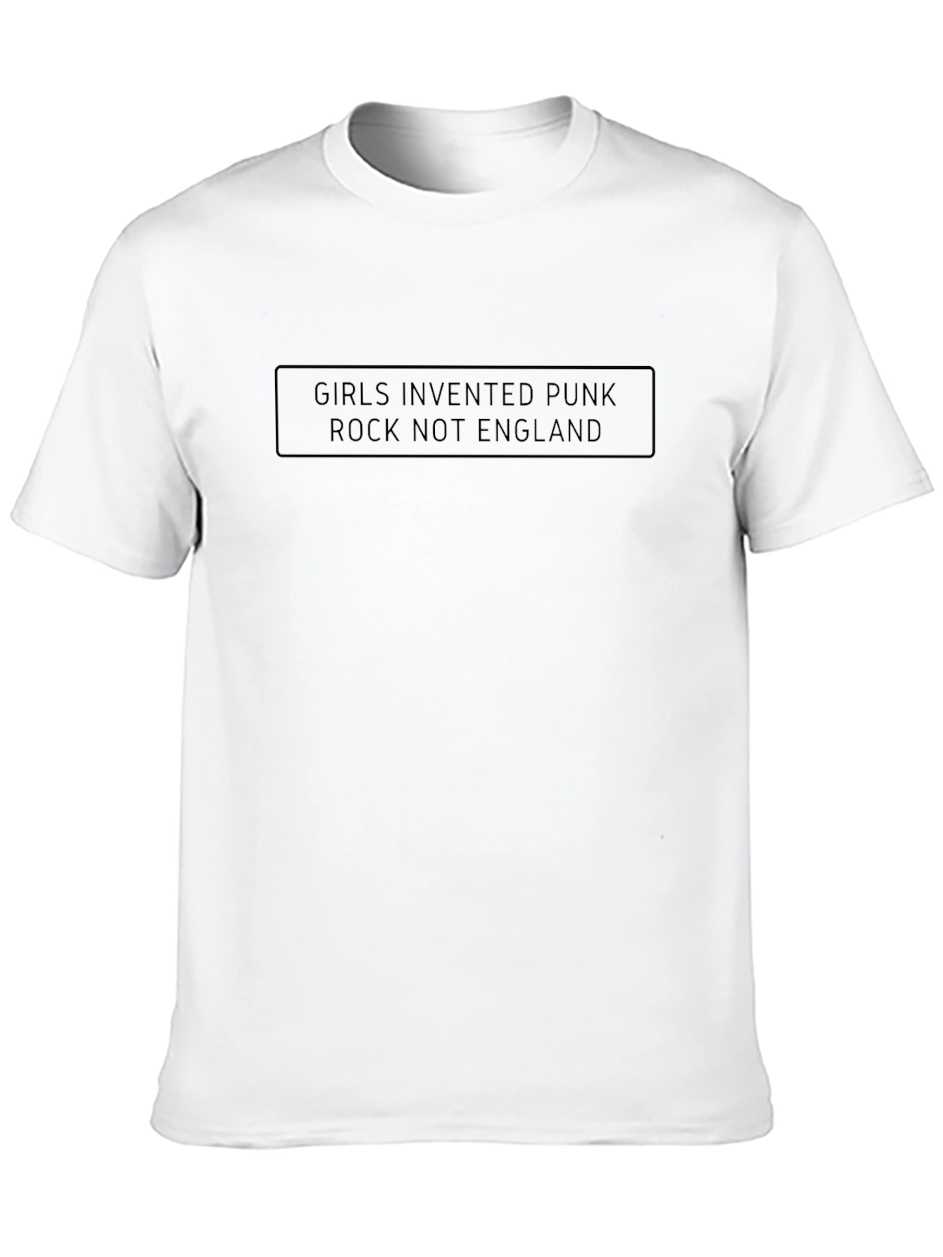 Girls Invented Punk Rock Graphic Tee - Black