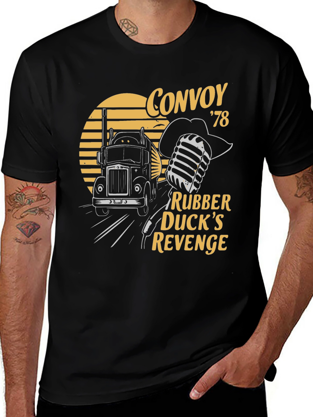 Convoy 78 Rubber Ducks Revenge Black T-Shirt