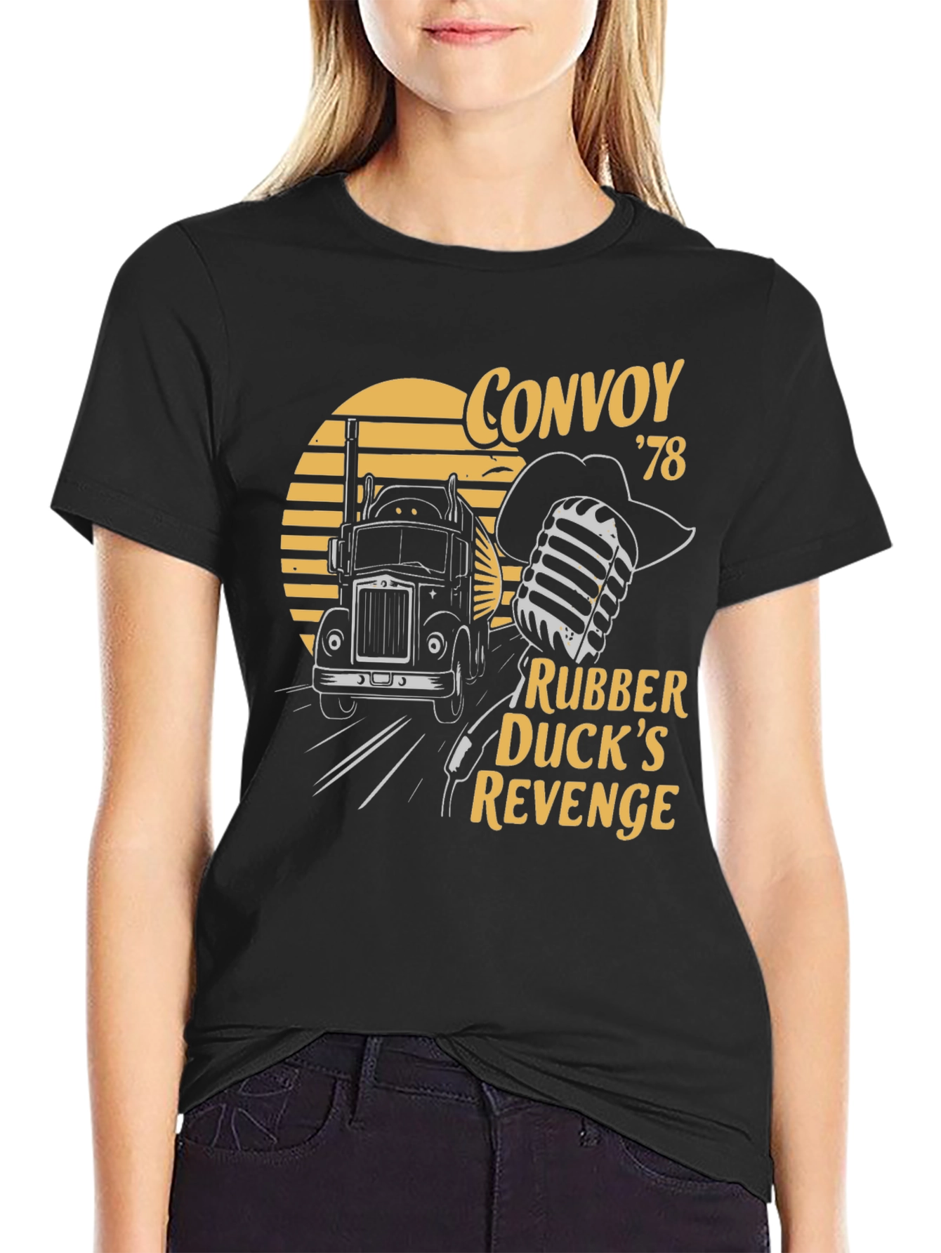 Convoy 78 Rubber Ducks Revenge Black T-Shirt