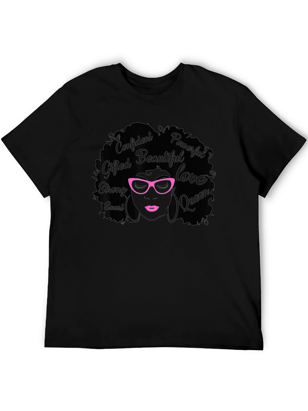 Empowered Woman Graphic T-Shirt - Black