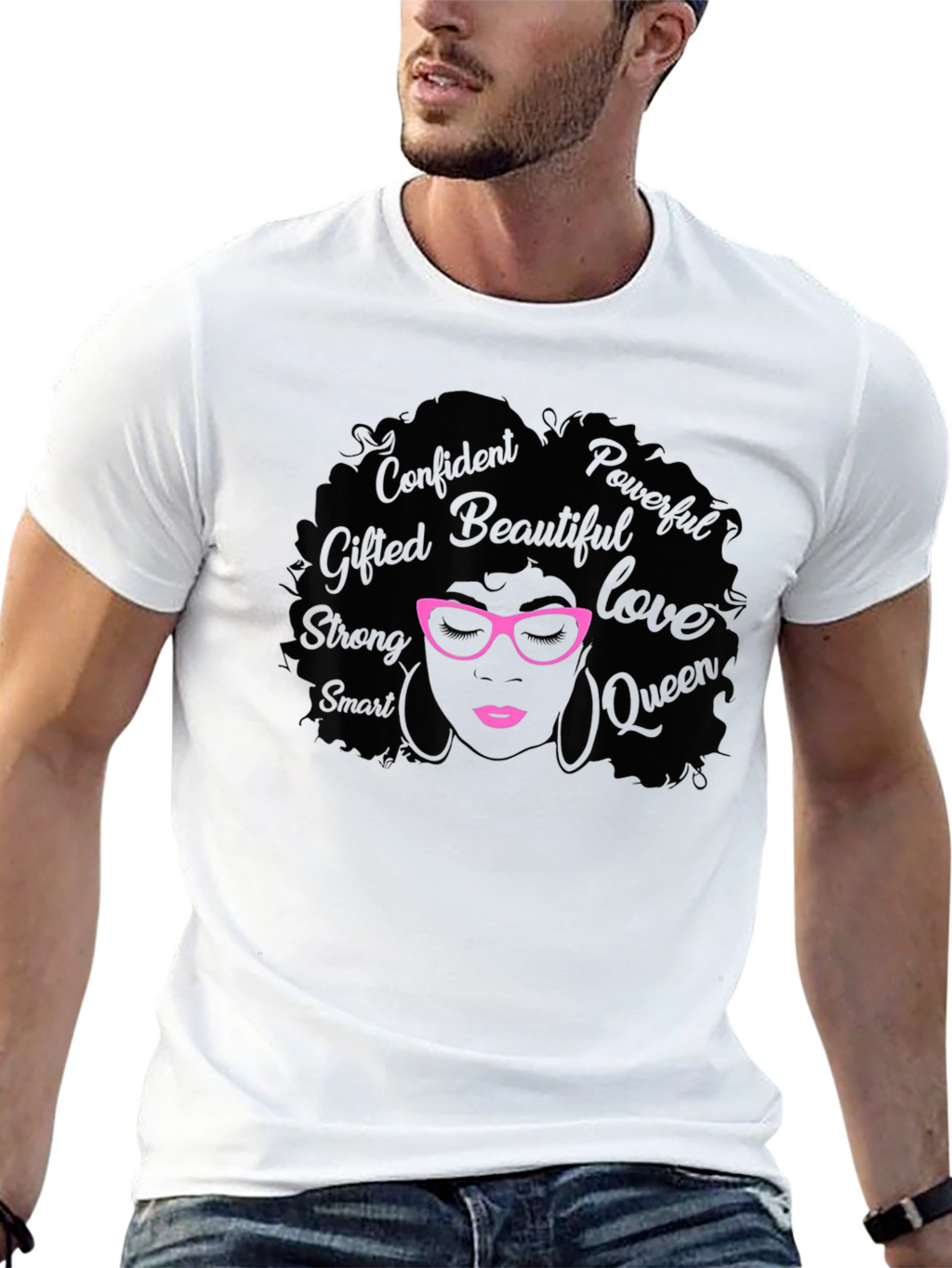 Empowered Woman Graphic T-Shirt - Black