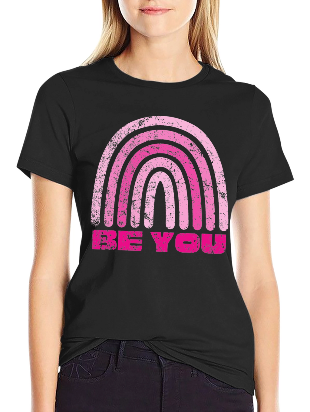 Be You Rainbow Graphic Tee
