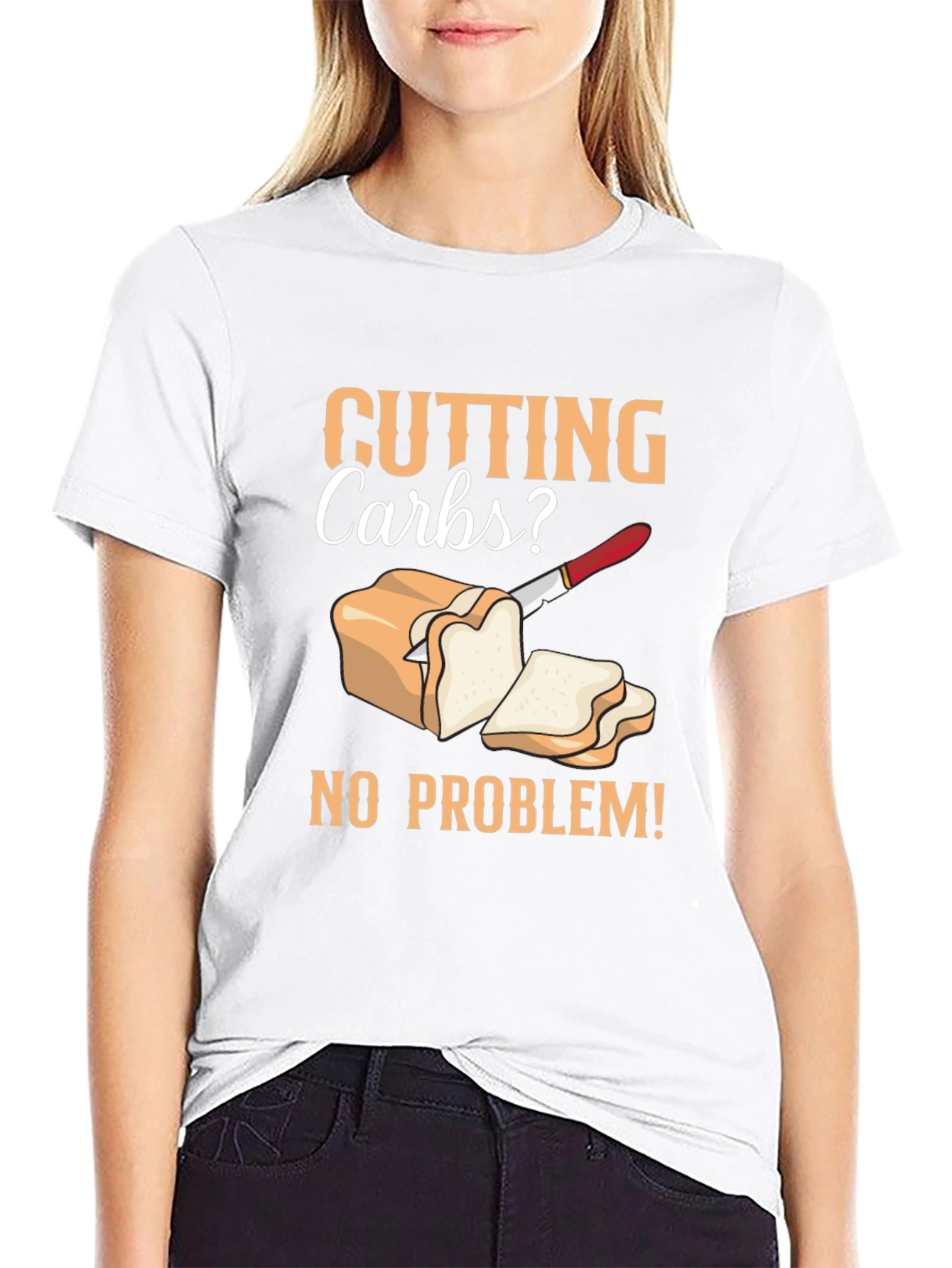 Cutting Carbs? T-Shirt - Diet Humor Tee