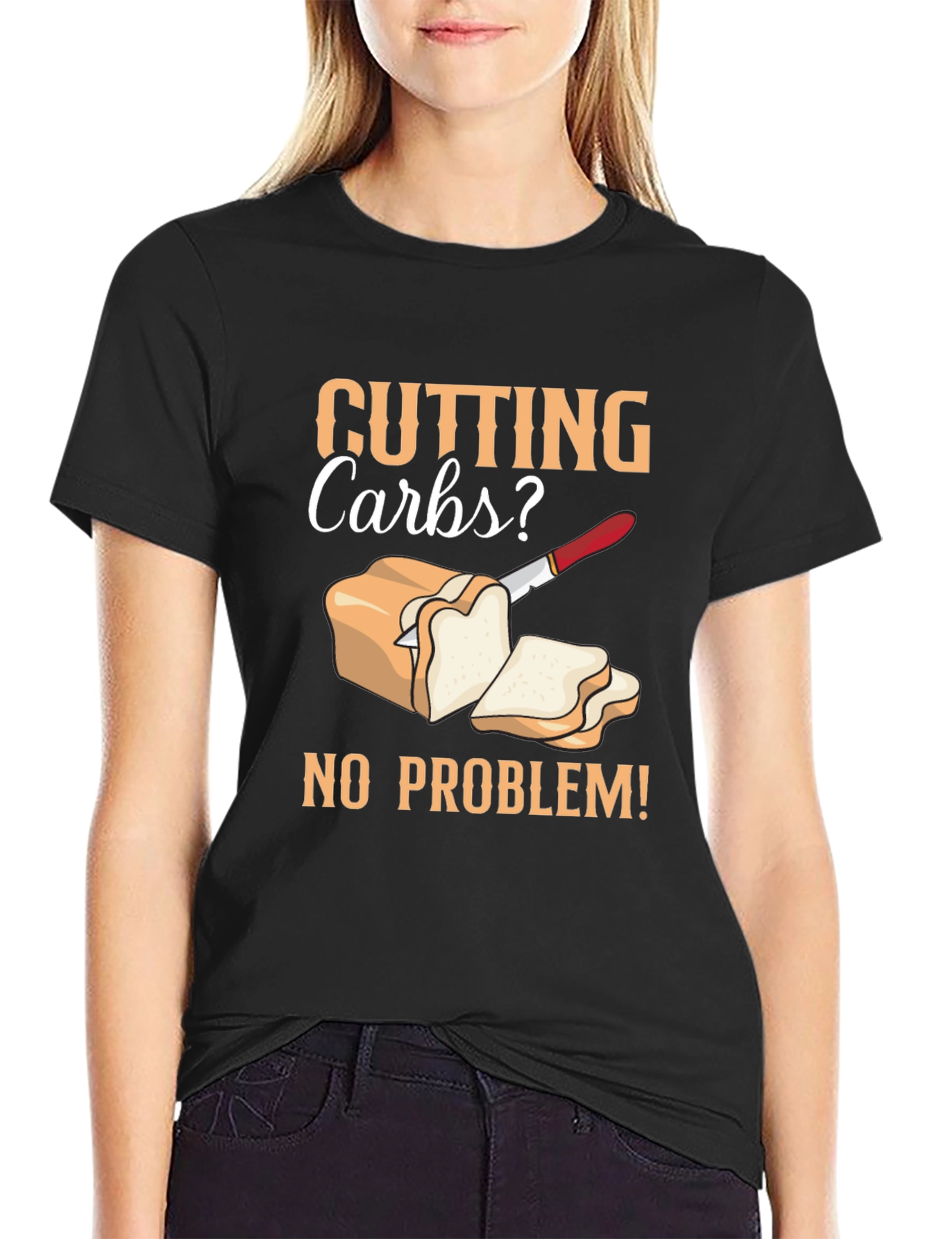 Cutting Carbs? T-Shirt - Diet Humor Tee