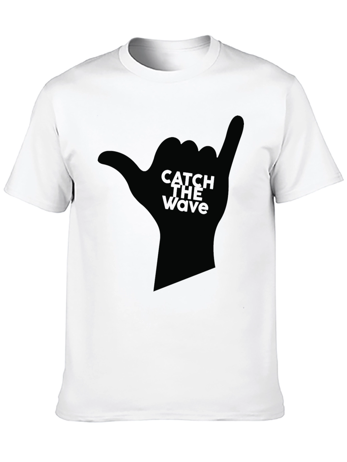Catch the Wave Graphic Black T-Shirt