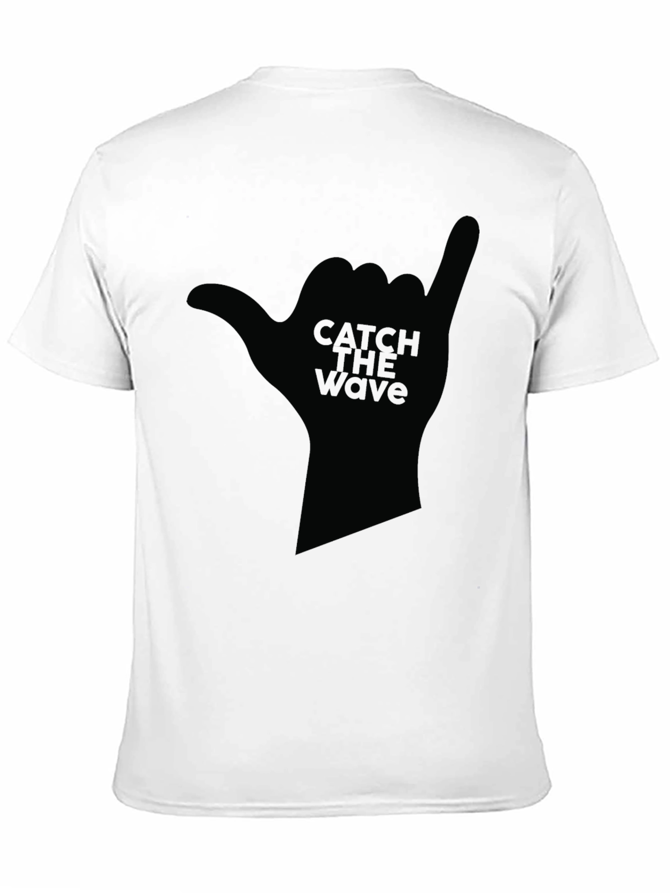 Catch the Wave Graphic Black T-Shirt