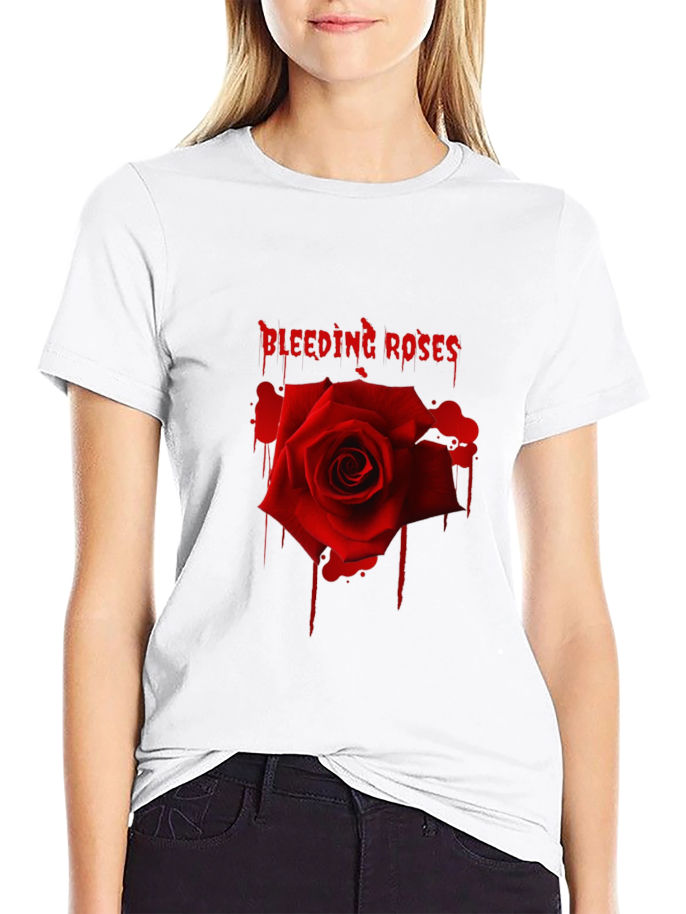 Bleeding Roses Graphic T-Shirt
